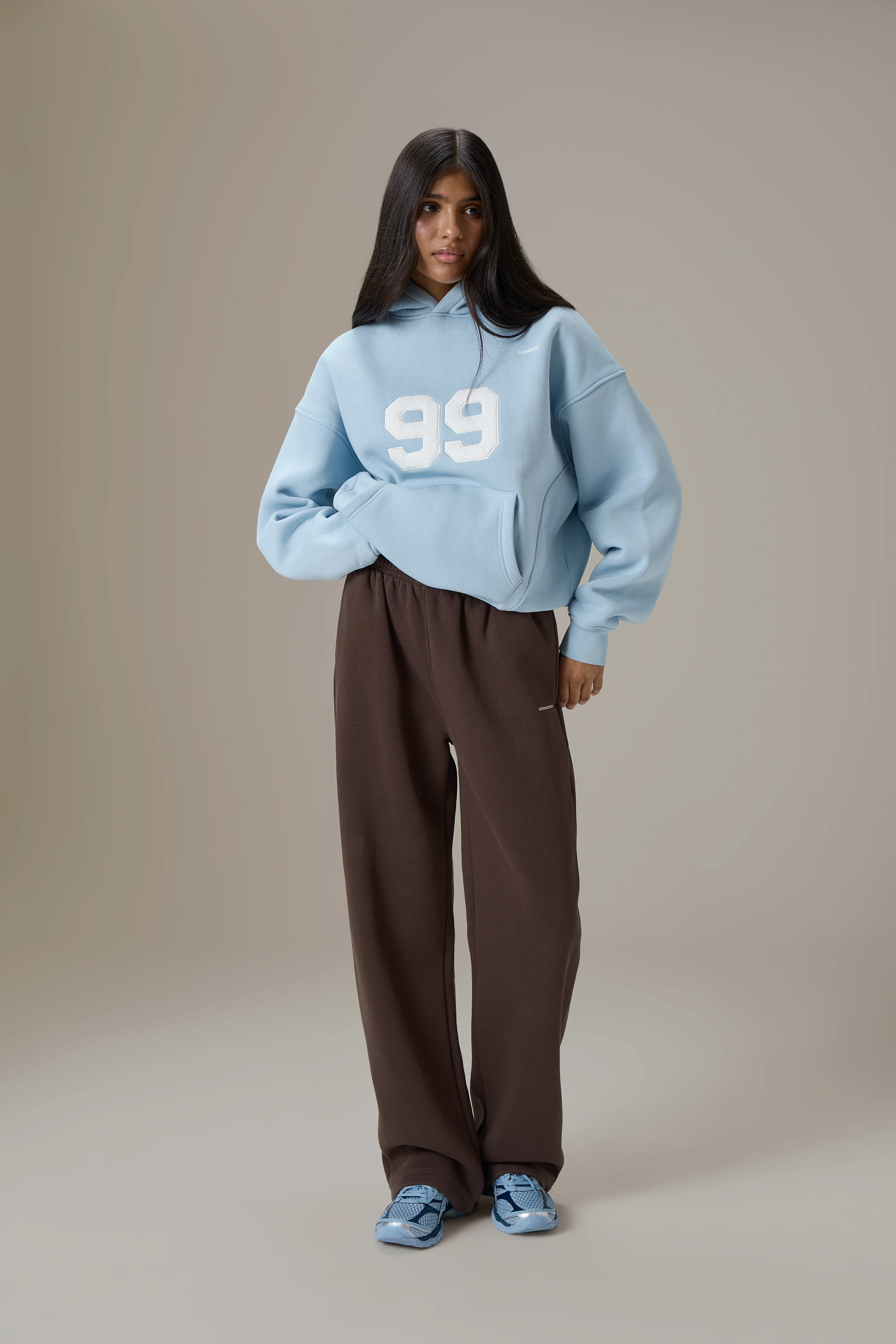 99 Hoodie in Powder Blue