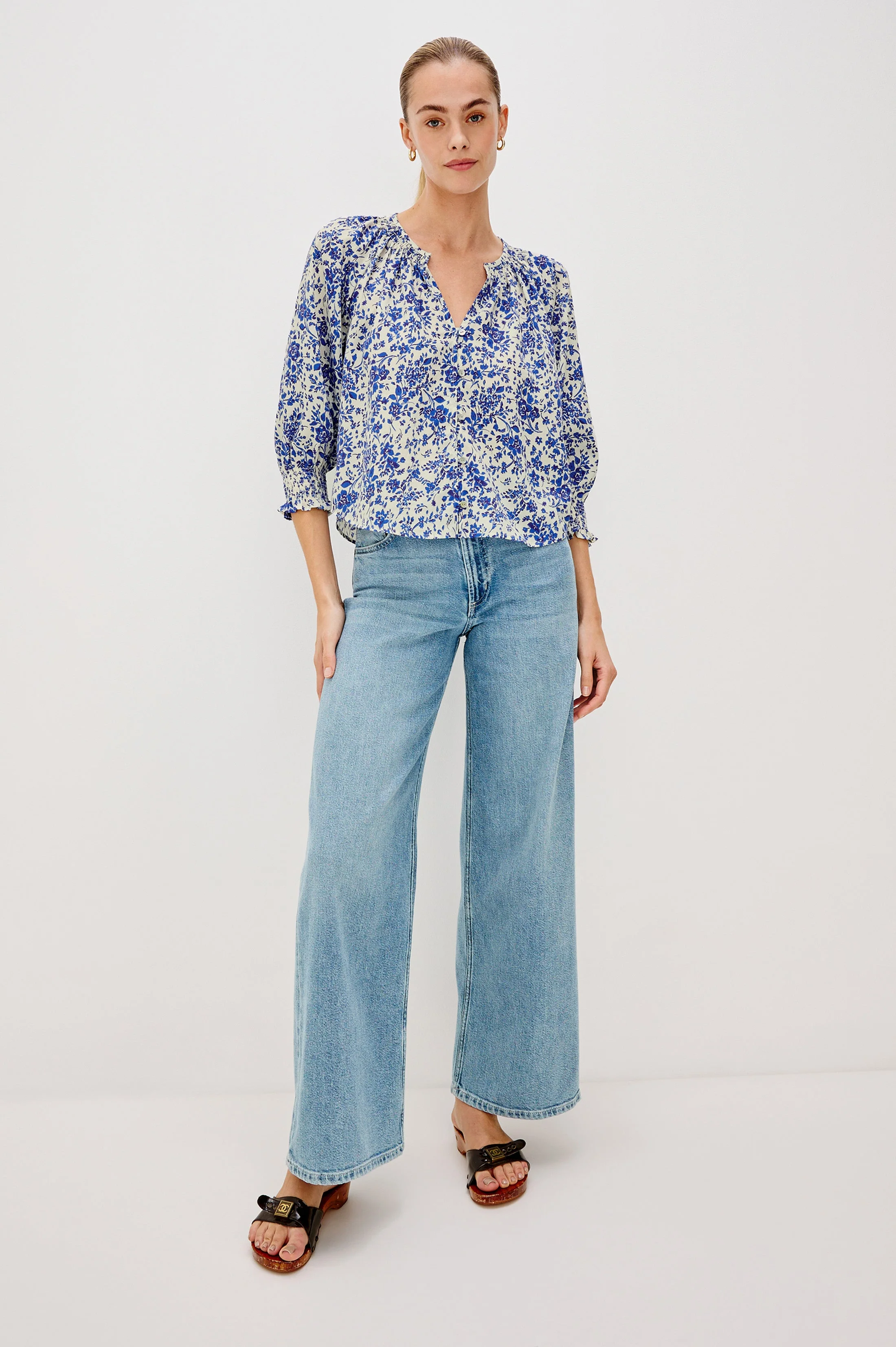 Mariah Shirt - Blue Marguerite