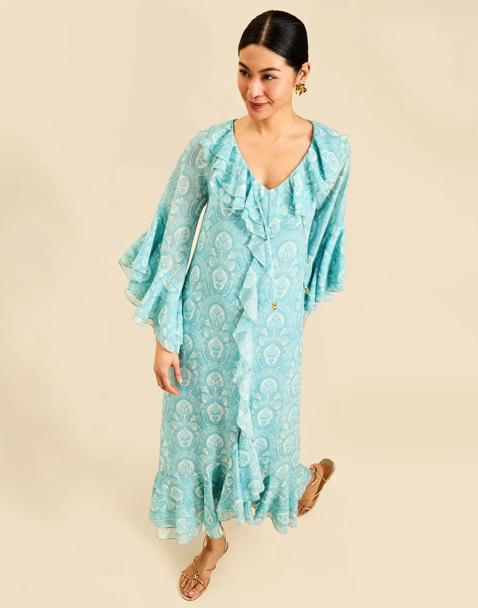 Bimini Ruffle Caftan