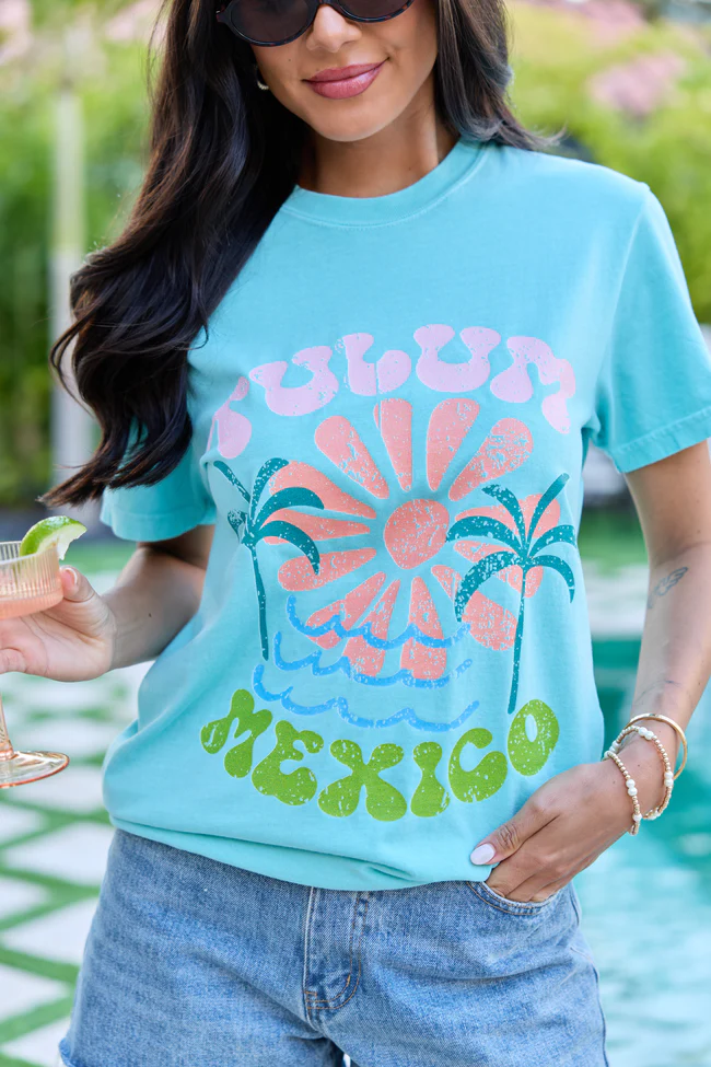 Tulum Mexico Mint Graphic Tee