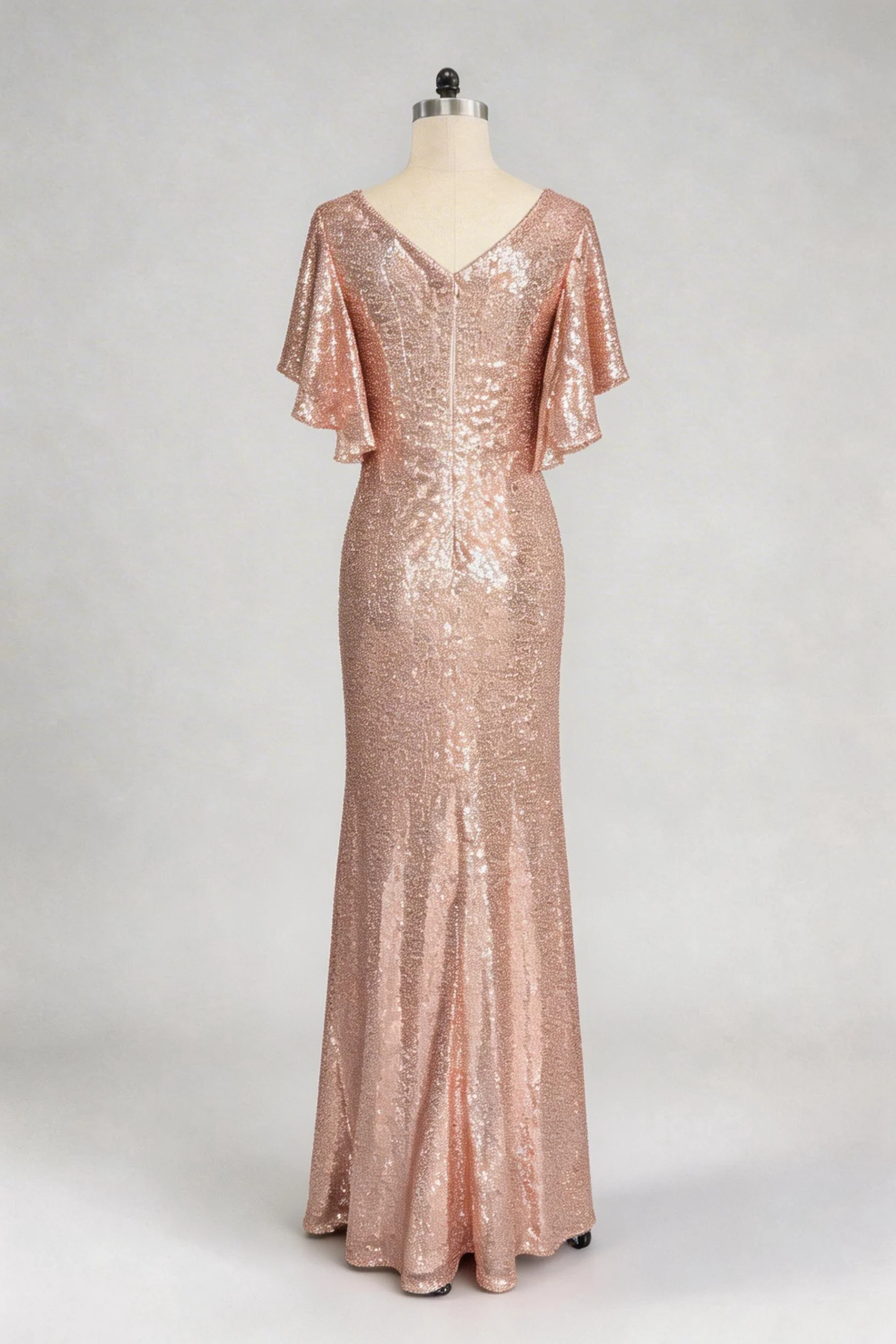 Mermaid Maxi Sequined Mother Of The Bride Dress CM0286