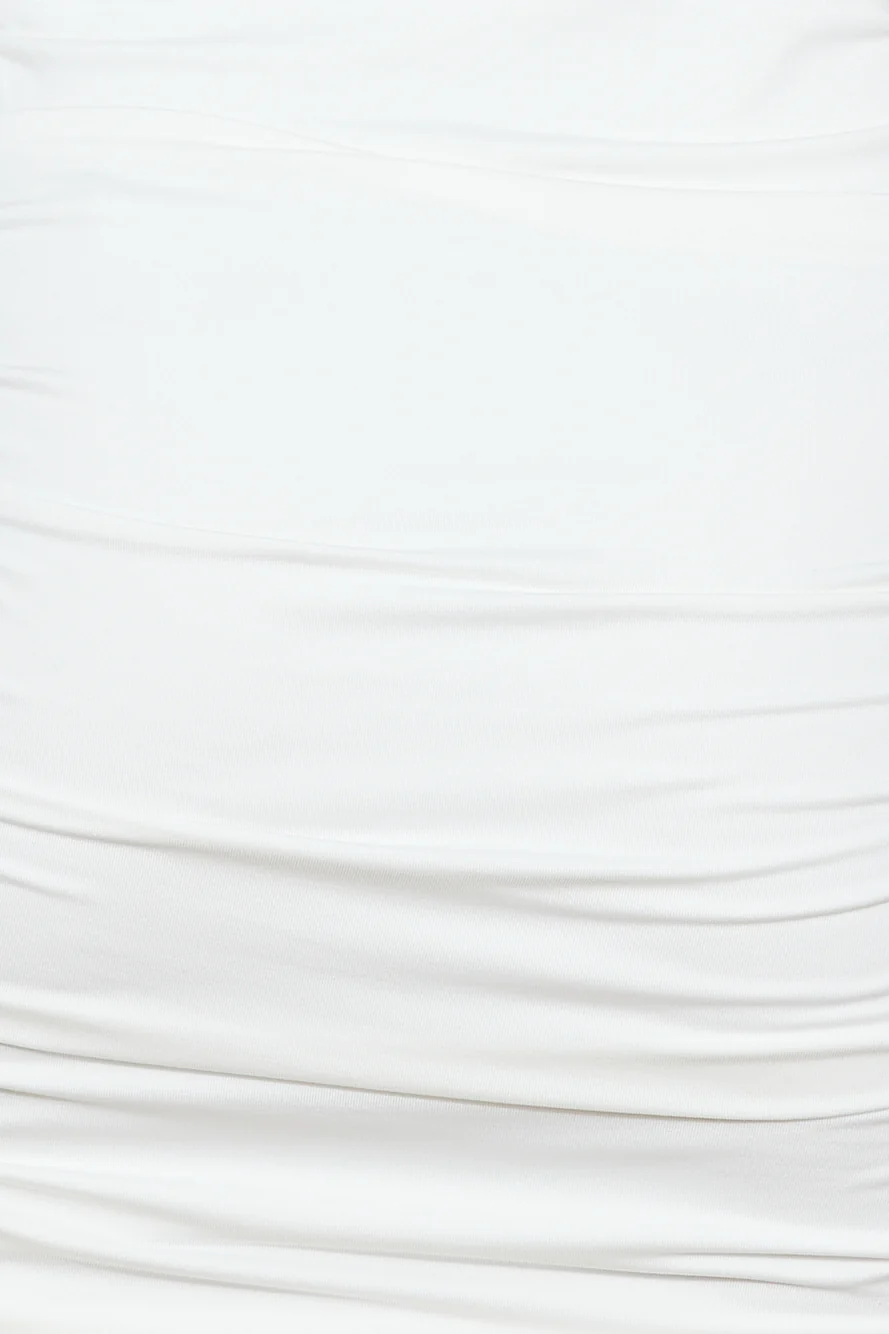 Party Fit Mini Dress White - luluinthesky