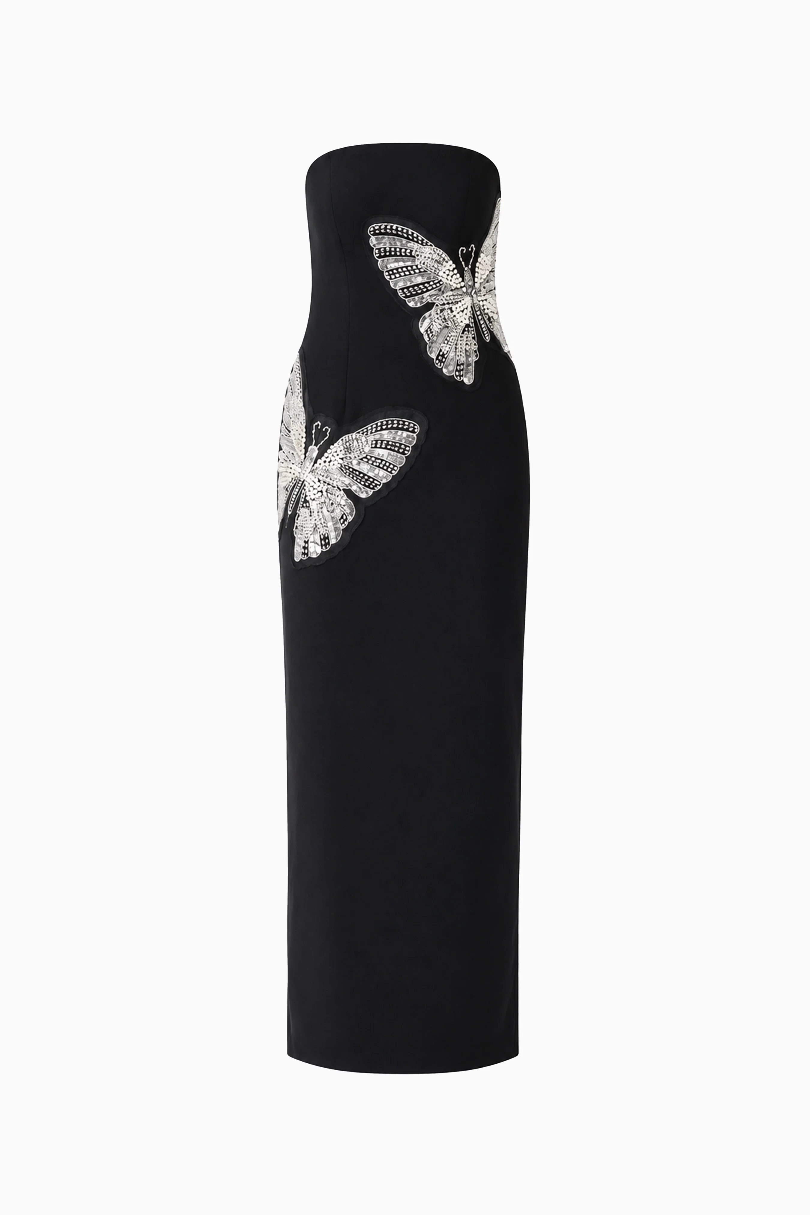Mira Strapless Gown in Black