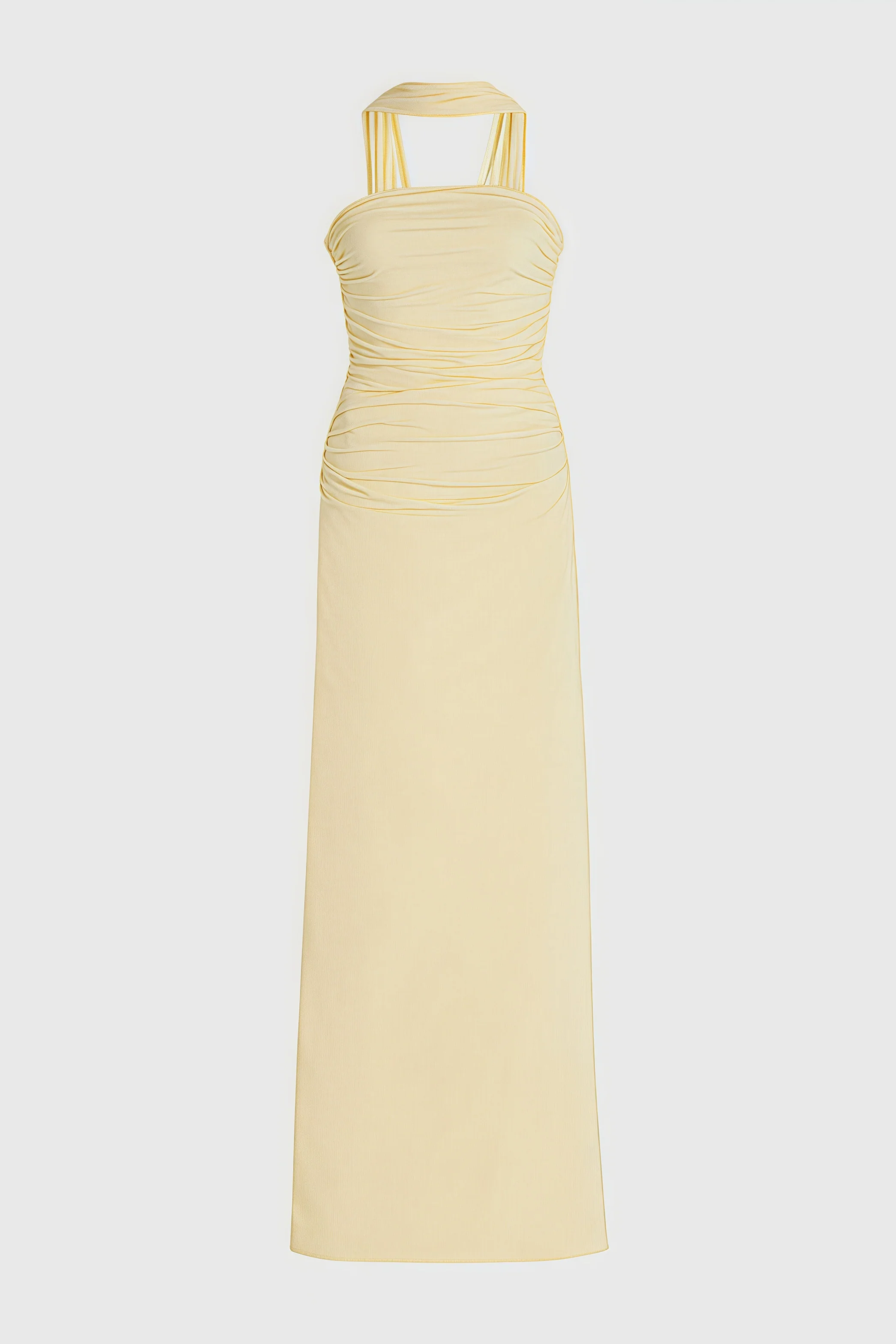 Billysa Ruched Jersey Maxi Dress