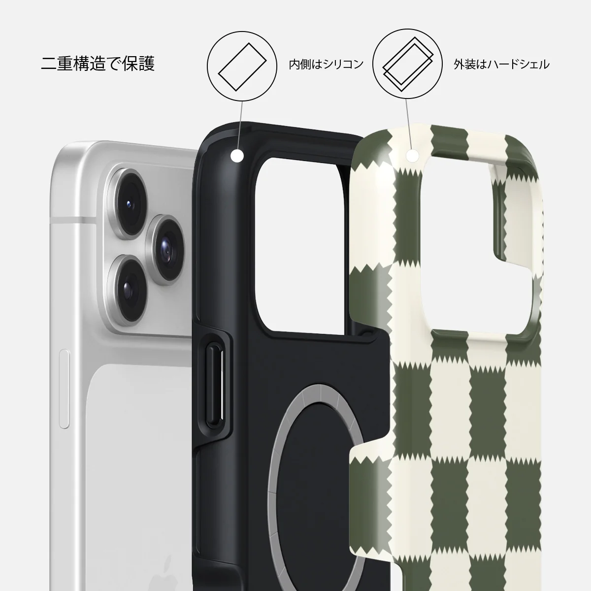 Retro Grid - iPhone 17 Pro ケース