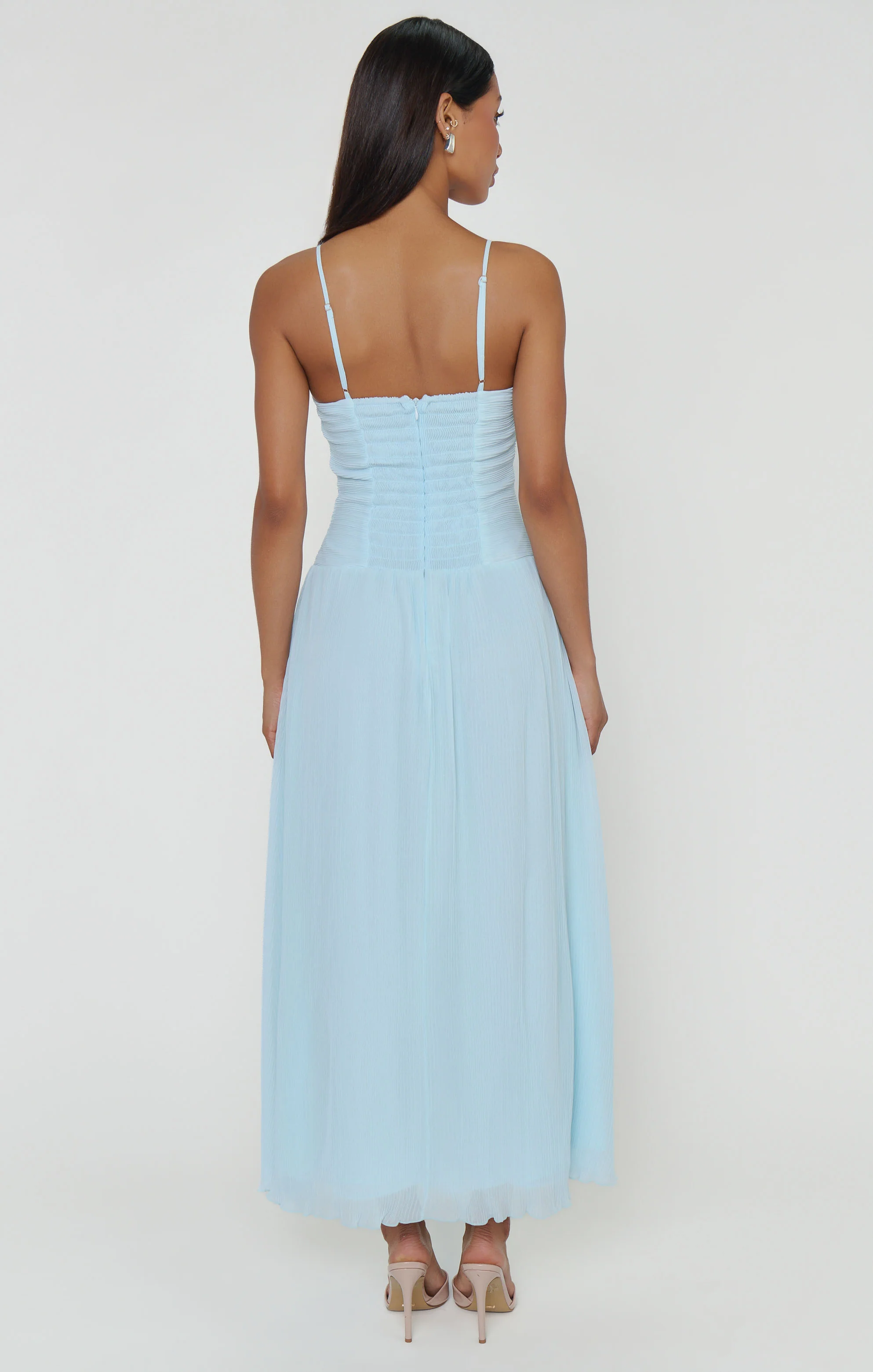 Camille Midi Dress ~ Ice Blue