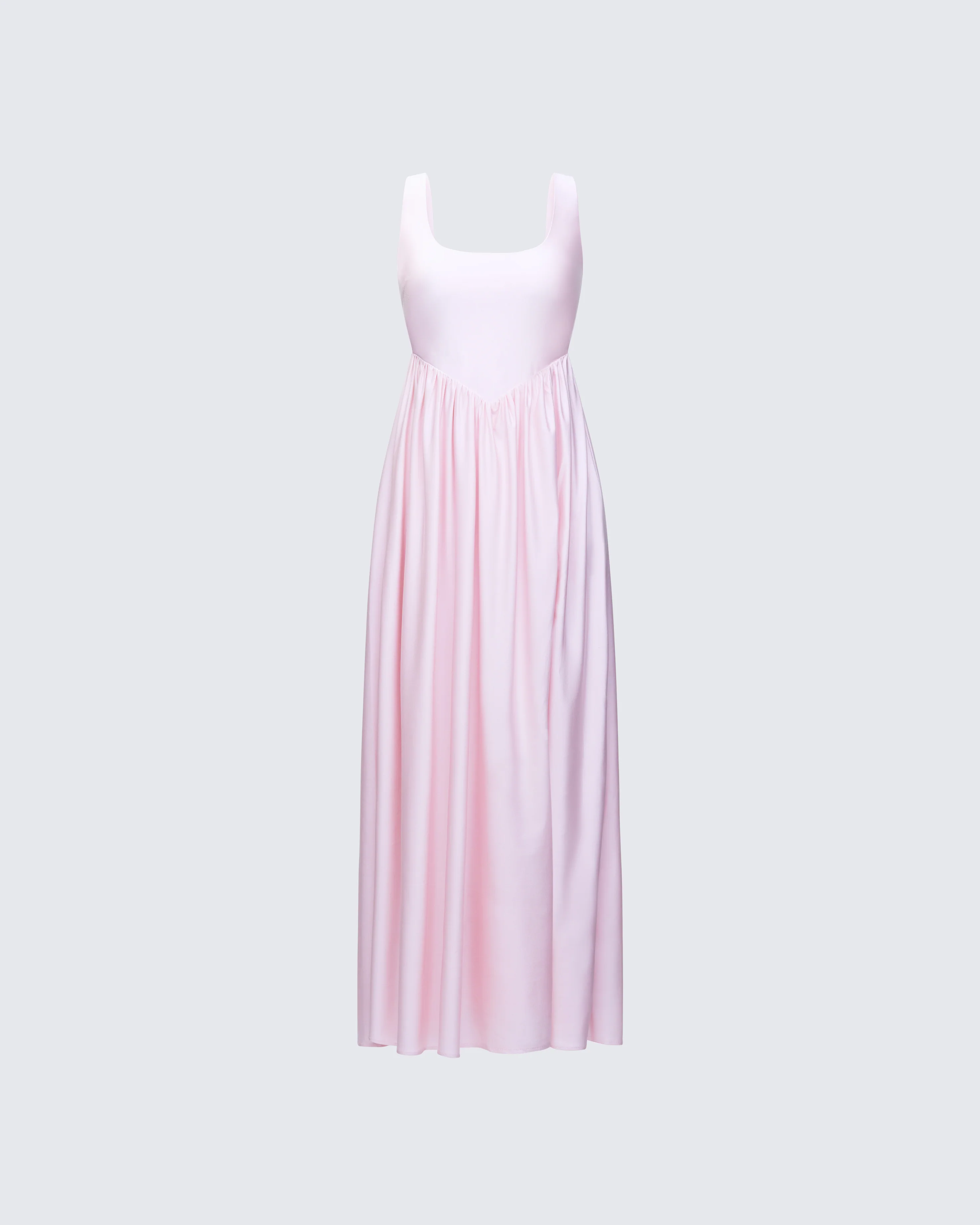 Isoria Pink Princess Waist Maxi Dress