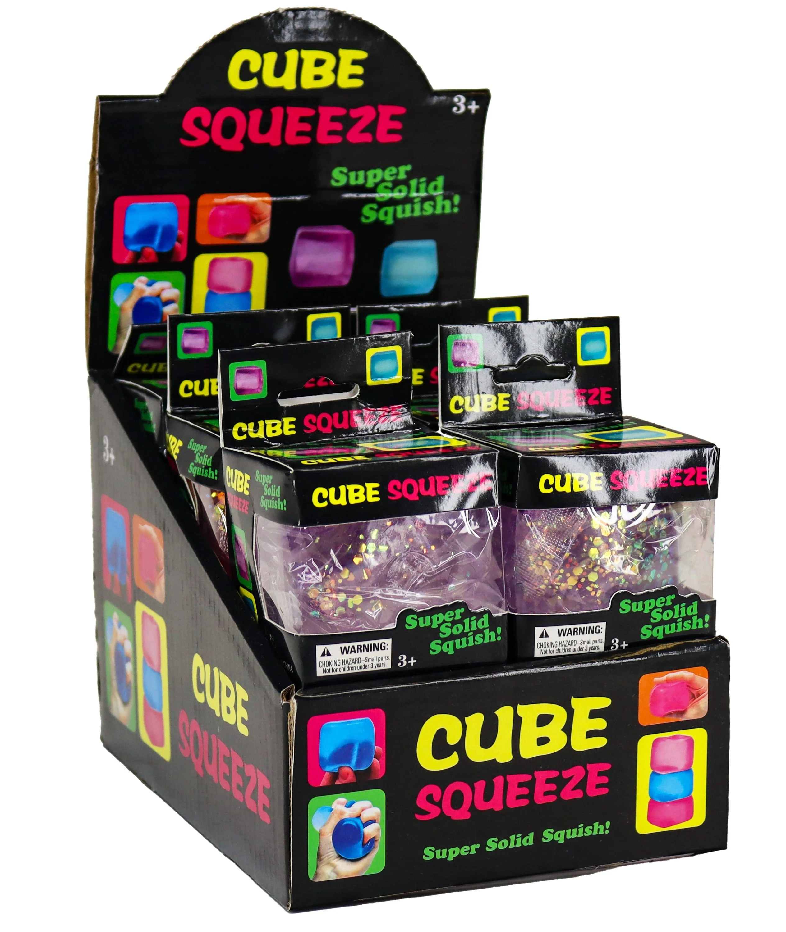 Cube Sugar Squeeze Squishy Fidget Sugar Stress Ball (1pc) – Color Ships Assorted