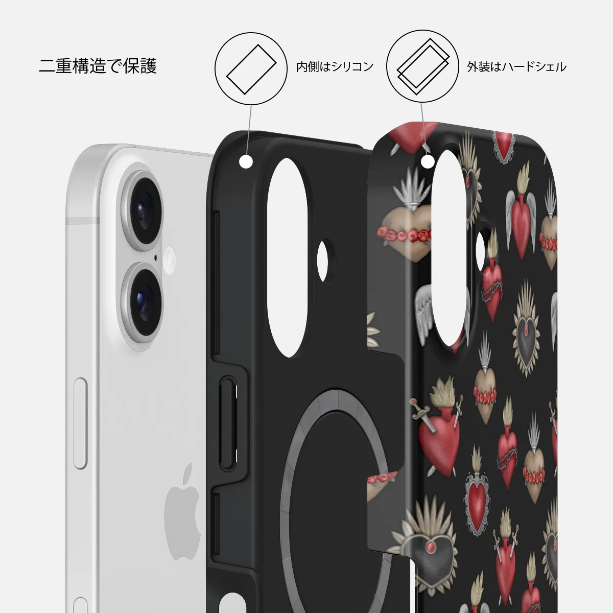 Sworn Hearts - iPhone 16 ケース