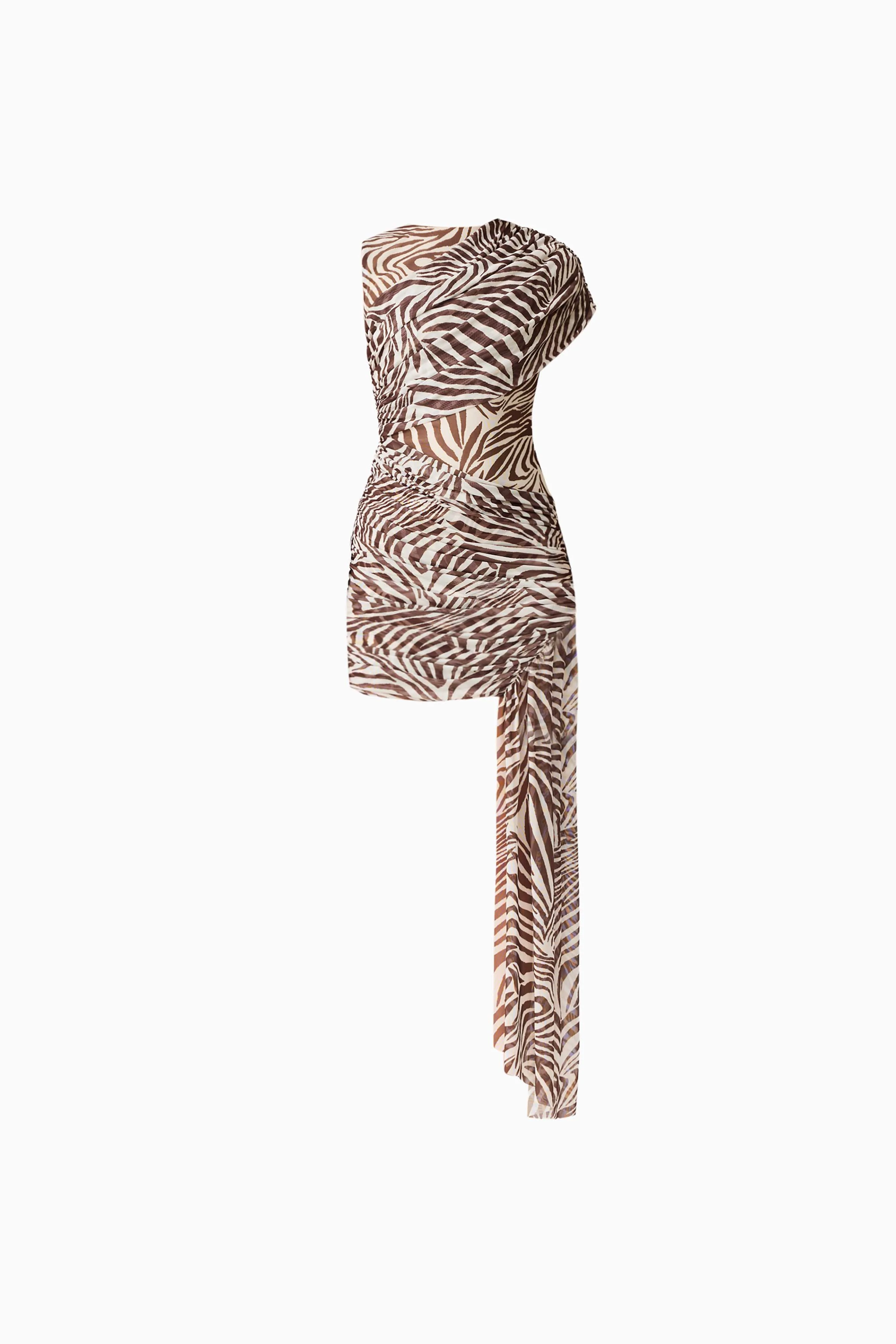 CURAAE Arabelle Mini Dress in Zebra Print