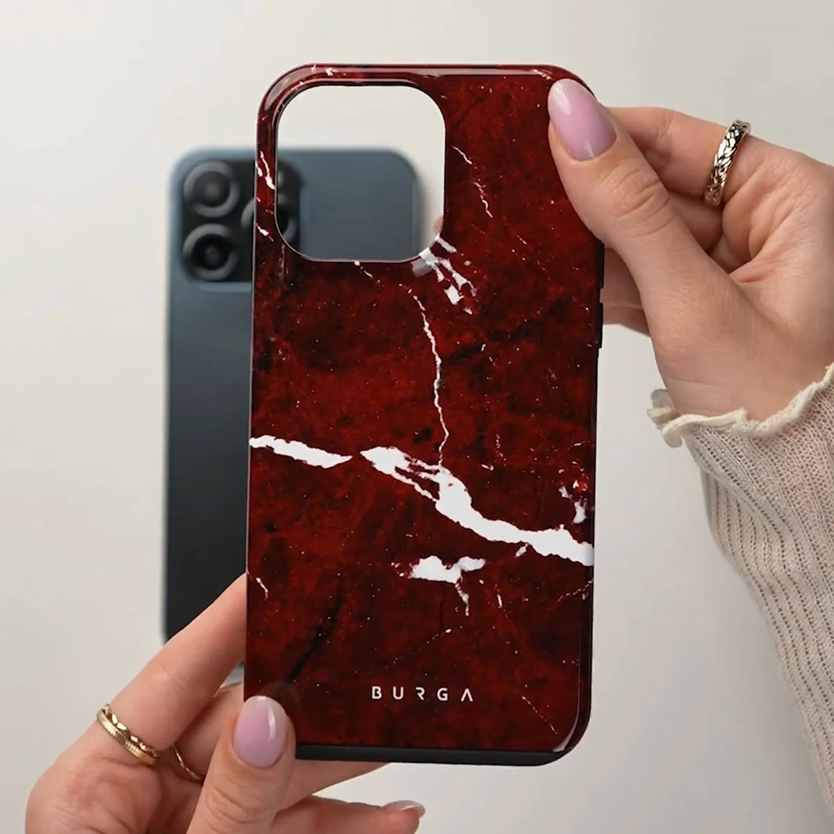 Iconic Red Ruby - Marble iPhone 11 Pro Max ケース
