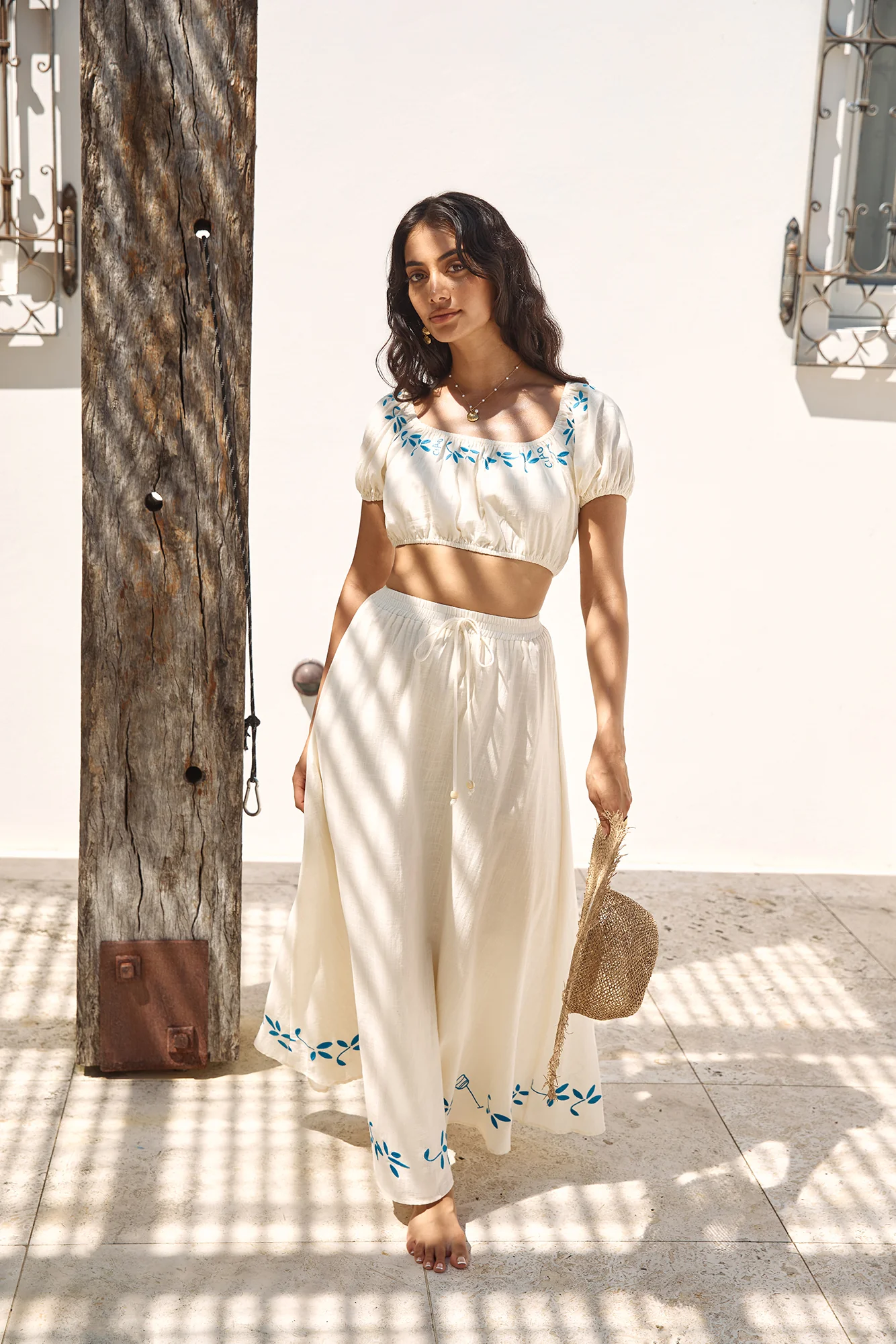 Ciao Bella Crop Top Beige