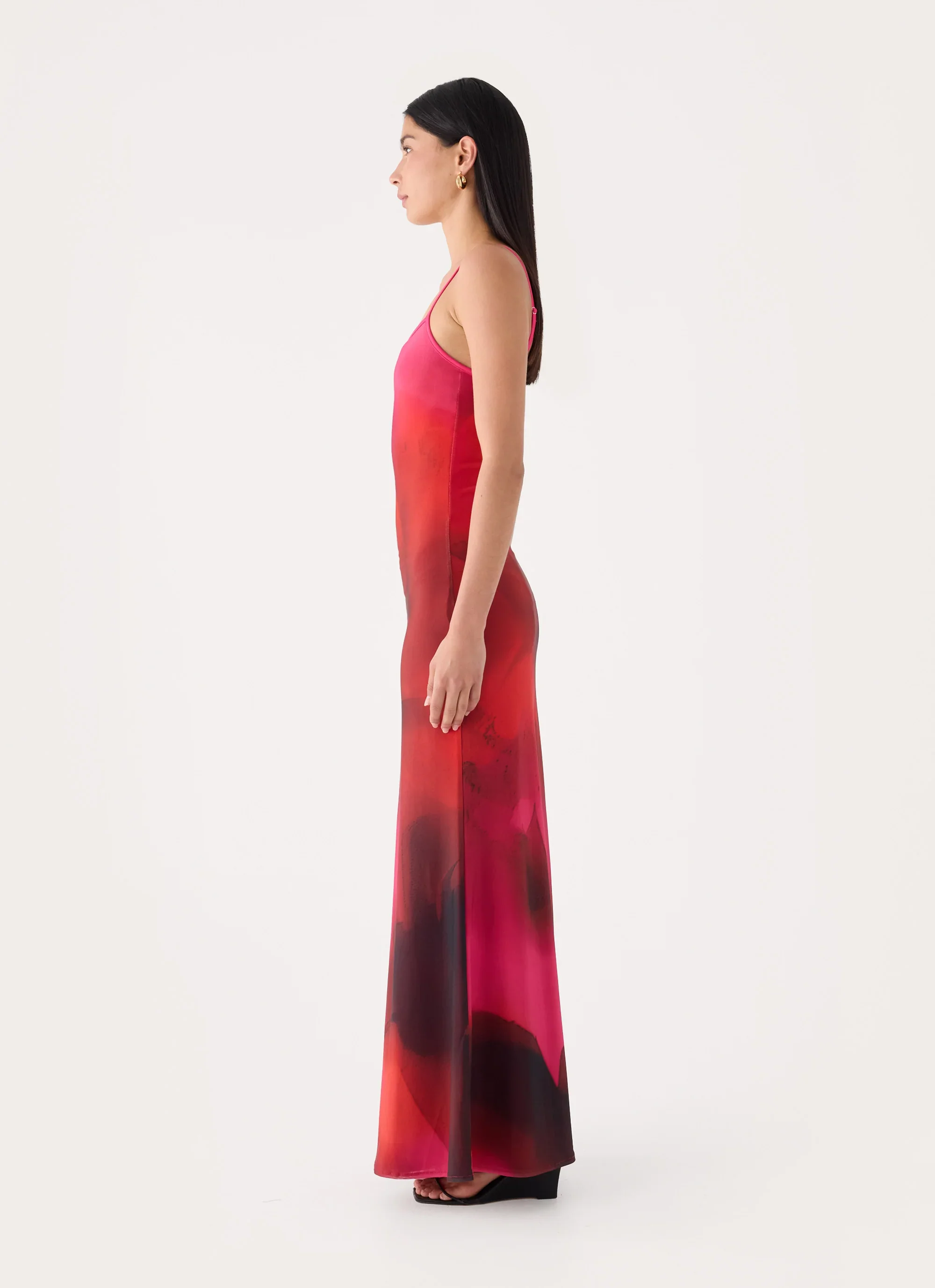 Freyah Maxi Dress - Pink Violet Bloom