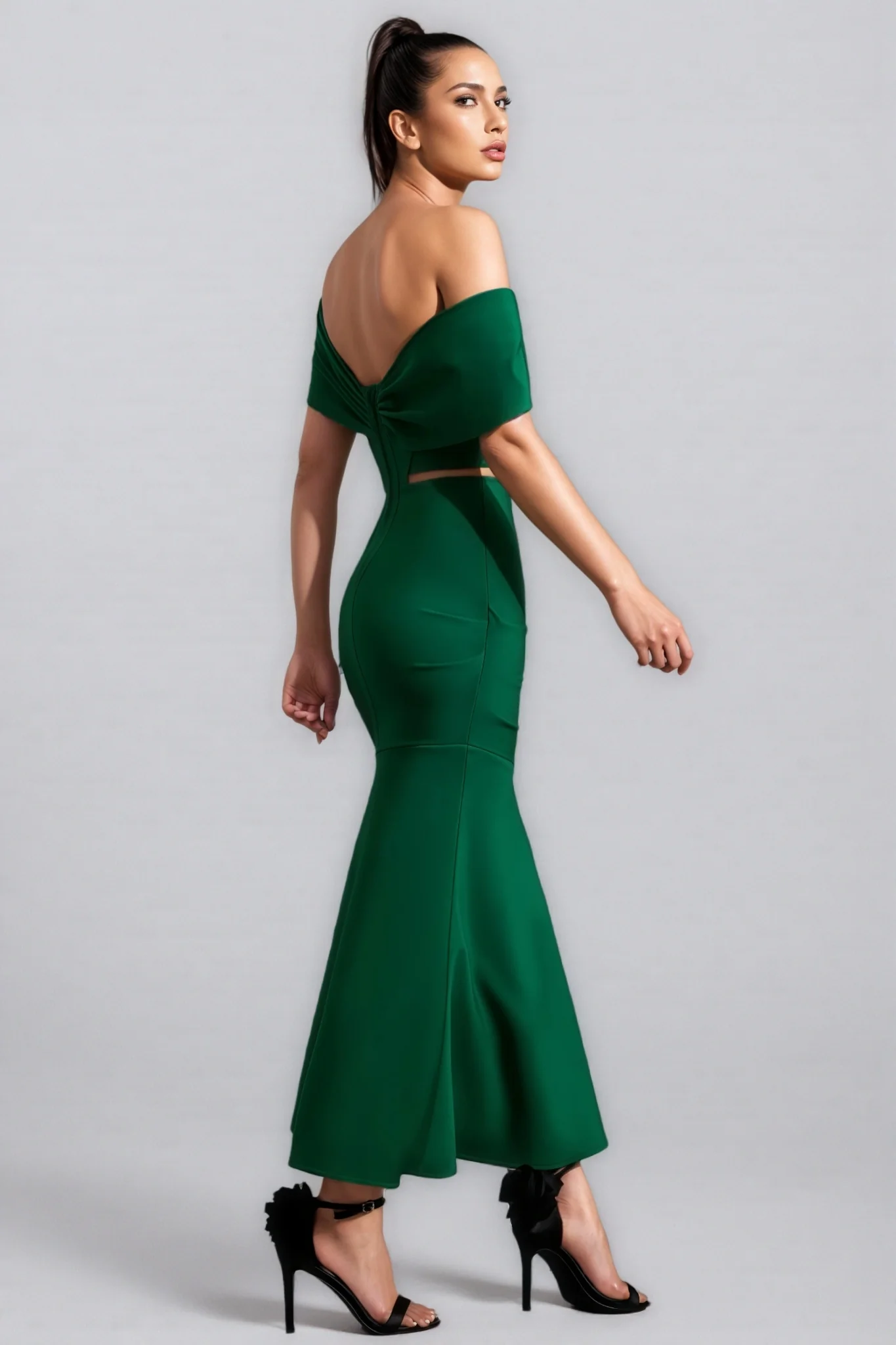 Turey Strapless Cut Out Maxi Dress