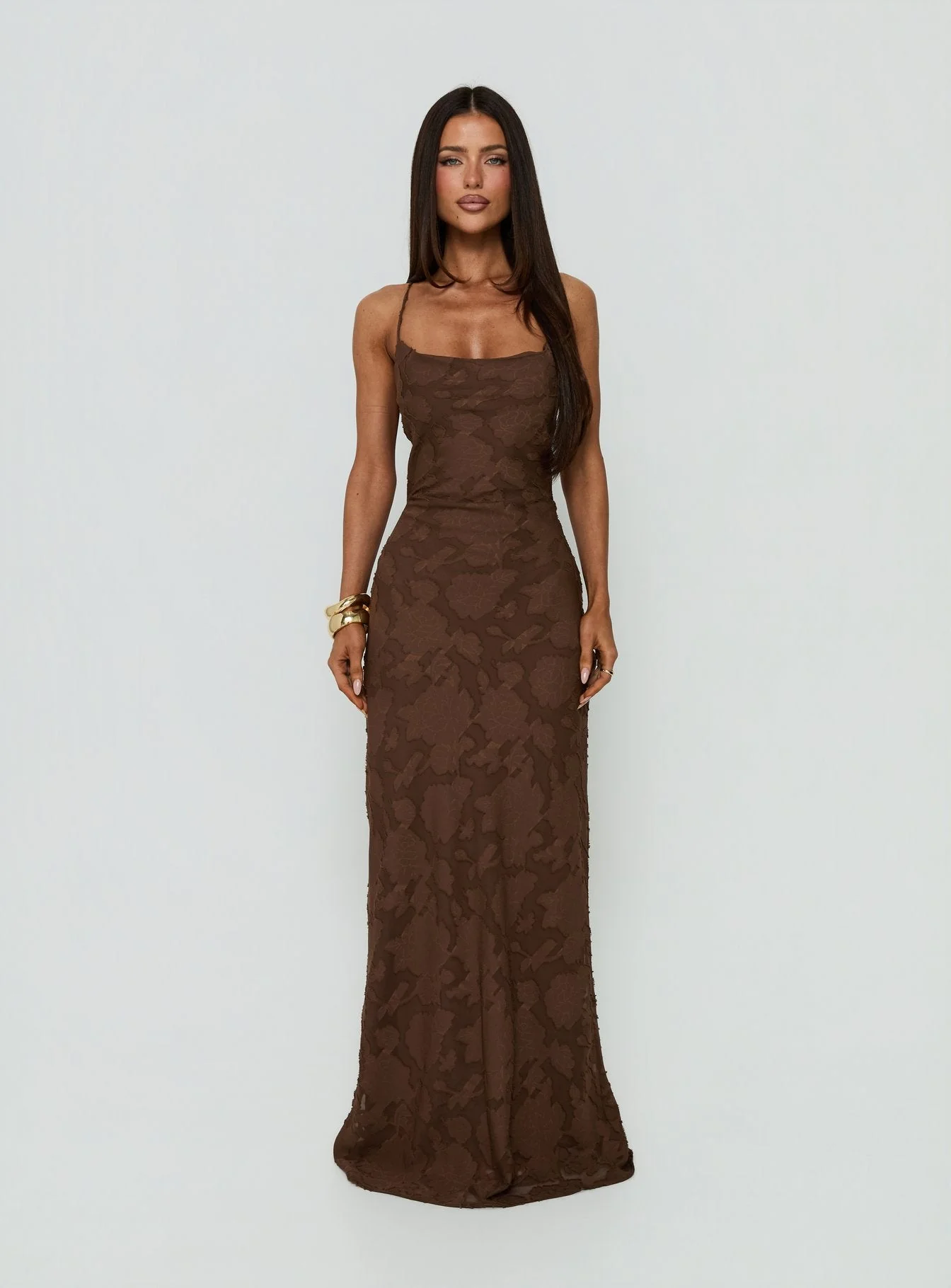 Celena Maxi Dress Brown