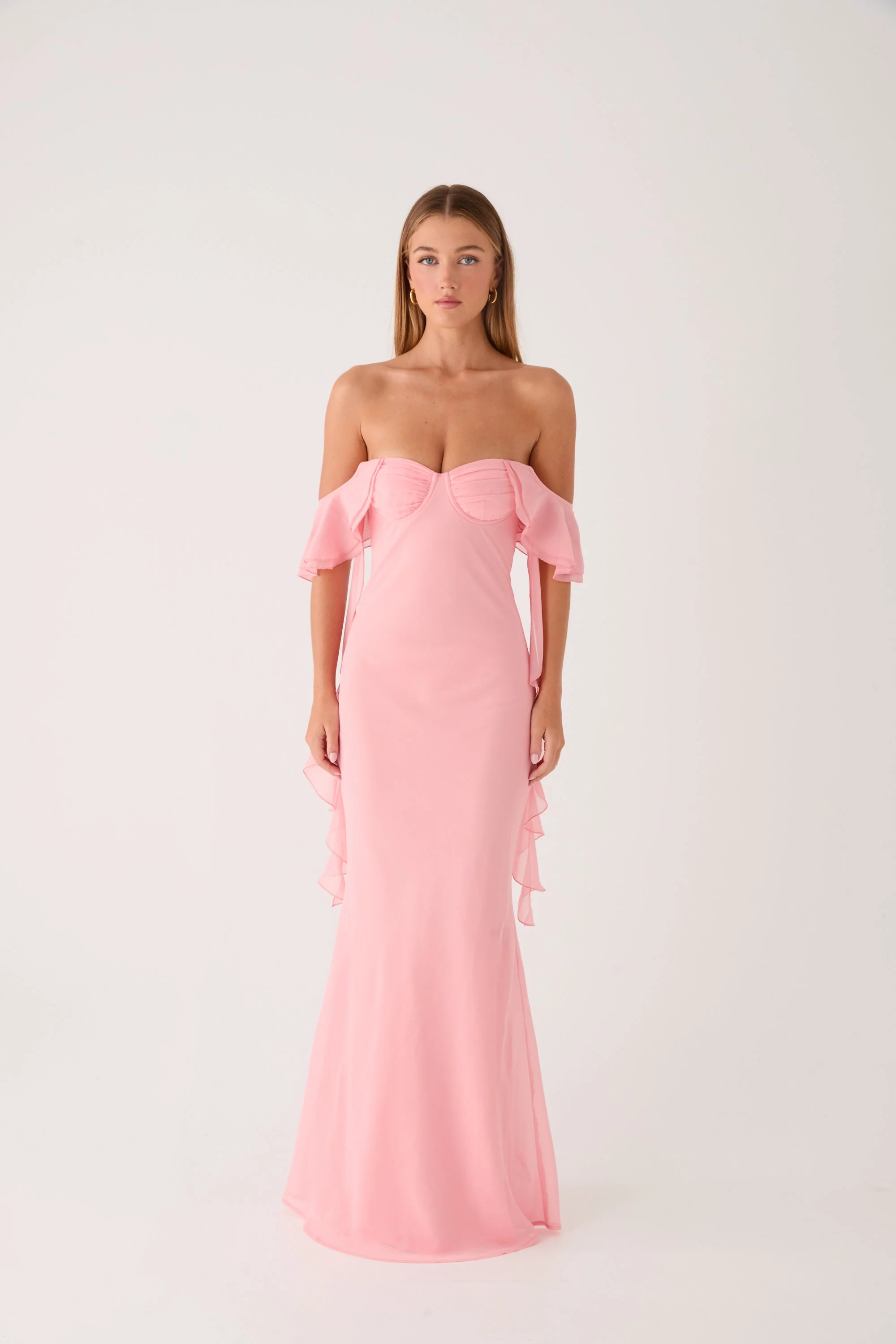Maliyah Maxi Dress - Peach - luluinthesky