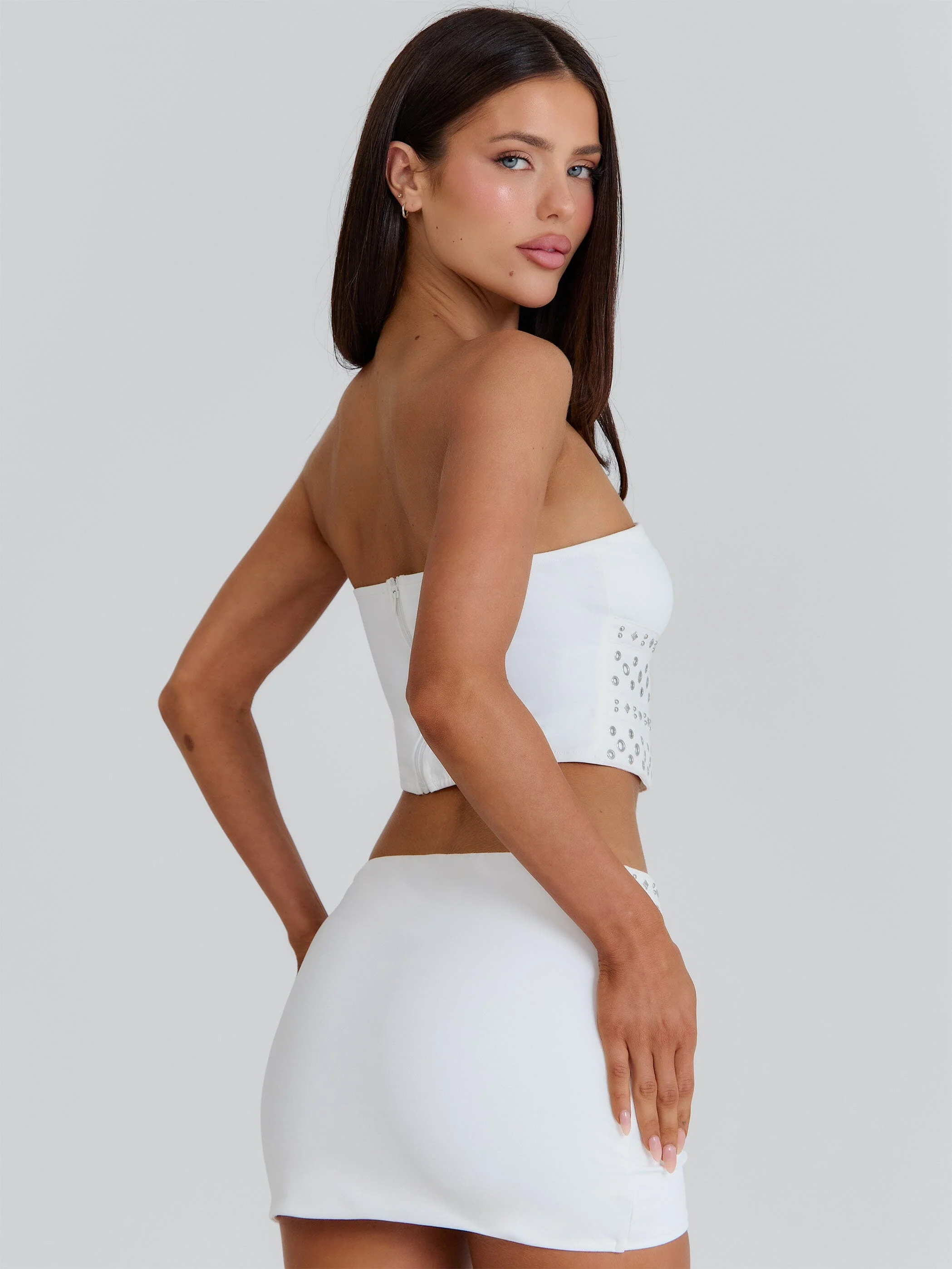 Naomie Crop Top White - luluinthesky