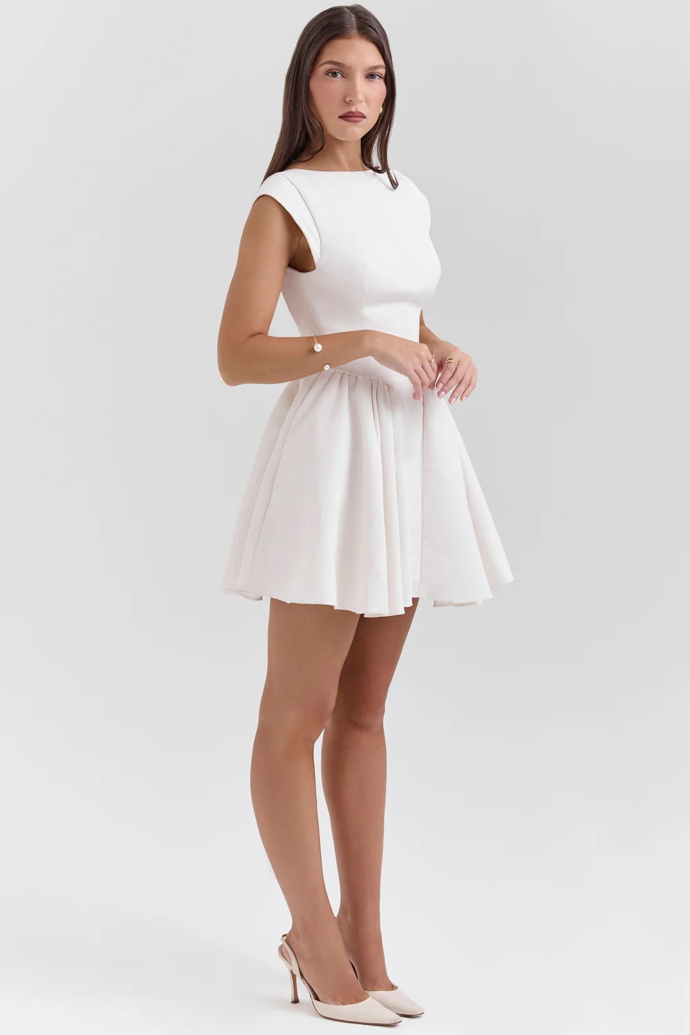 white open back mini dress - luluinthesky