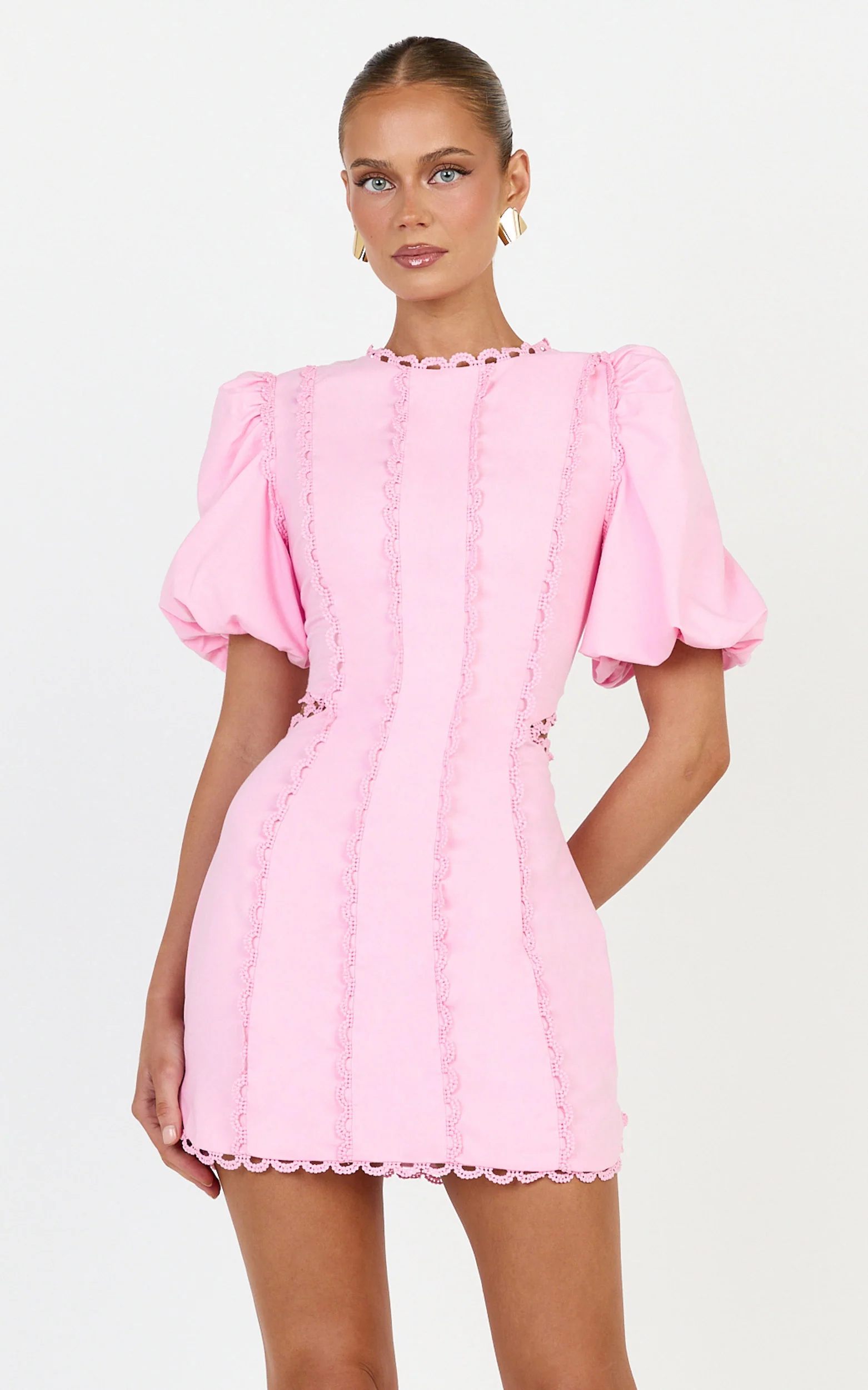 Laila Mini Linen Blend Dress
