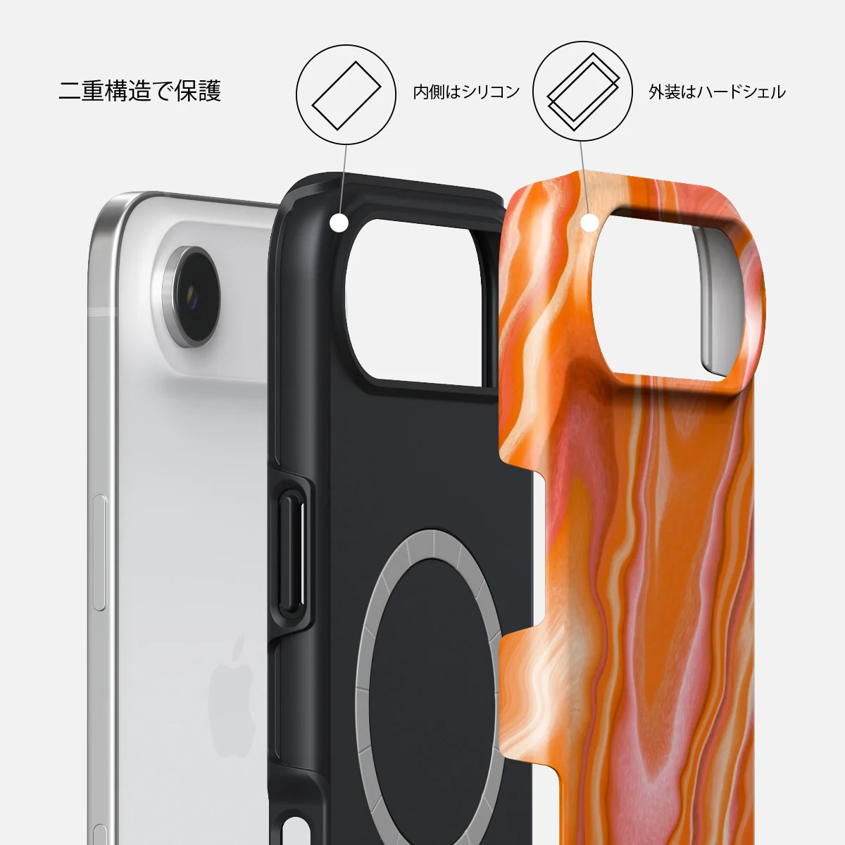 Retro Glow - iPhone Air ケース