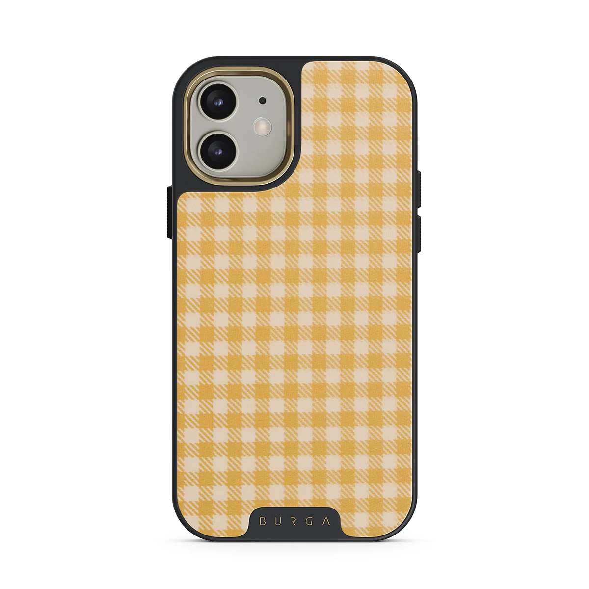 Tuscan Sun - Yellow Plaid iPhone 12 ケース