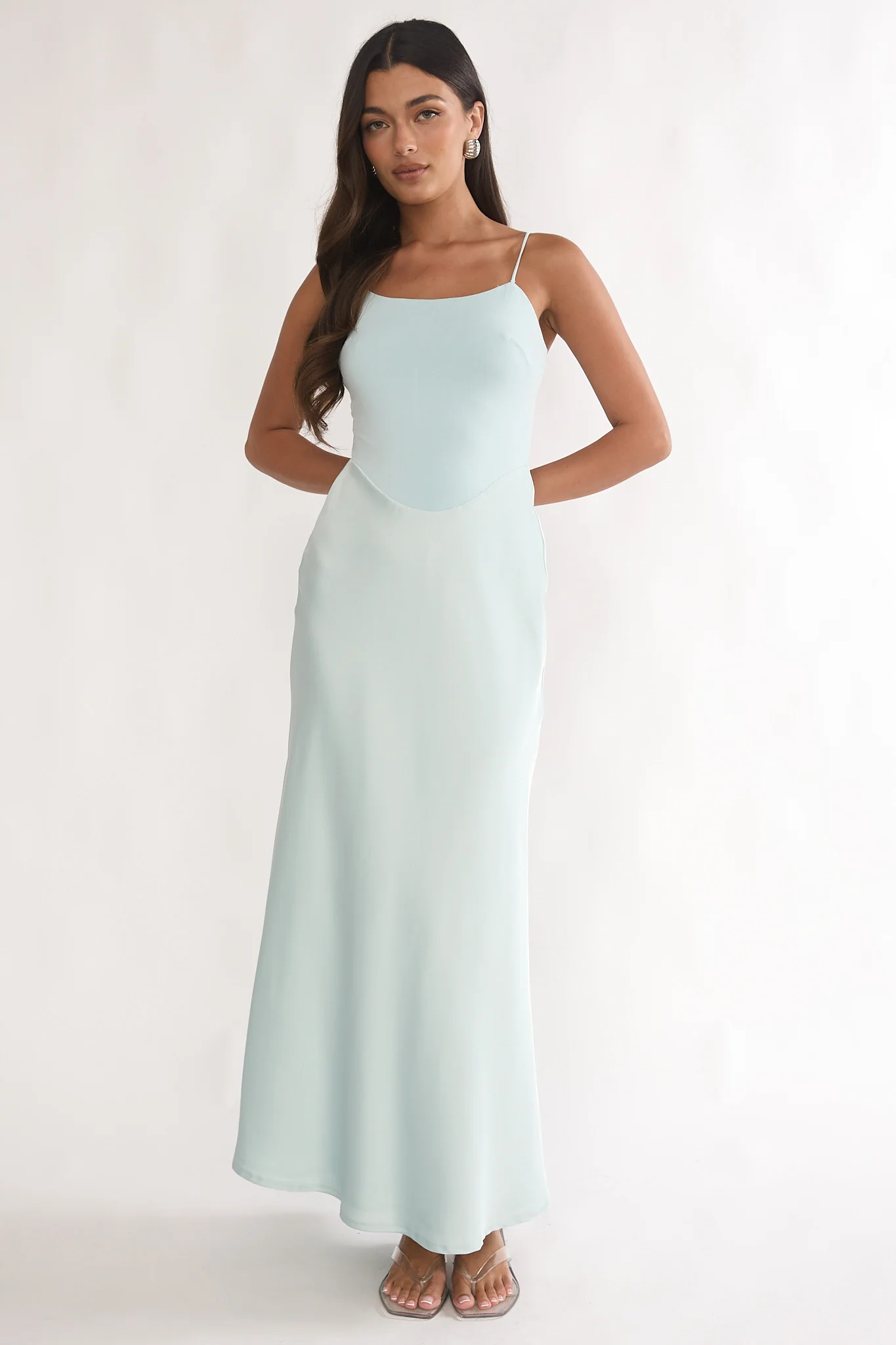 Talk To Me Cami Strap Maxi Dress Mint - luluinthesky
