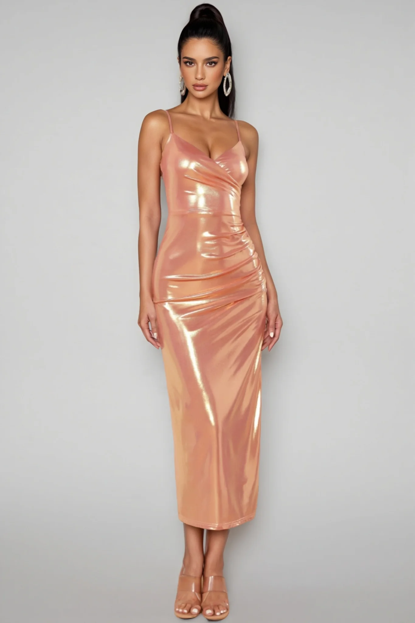 Dashiell Sleeveless V-Neck Slit Maxi Dress