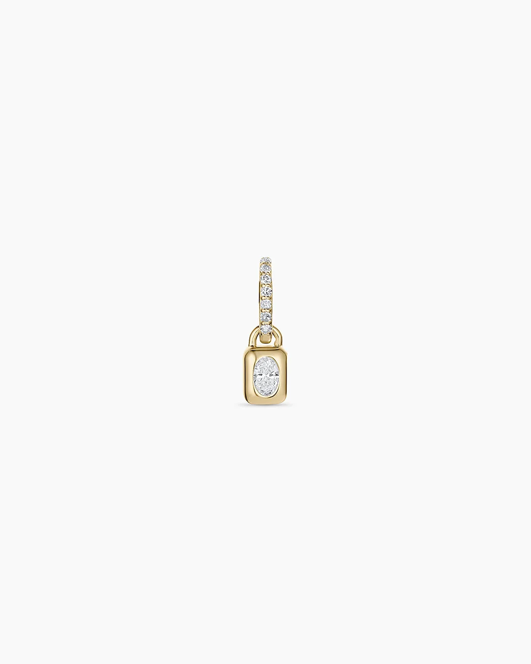 14K Lab Grown Diamond Petite Tag Charm