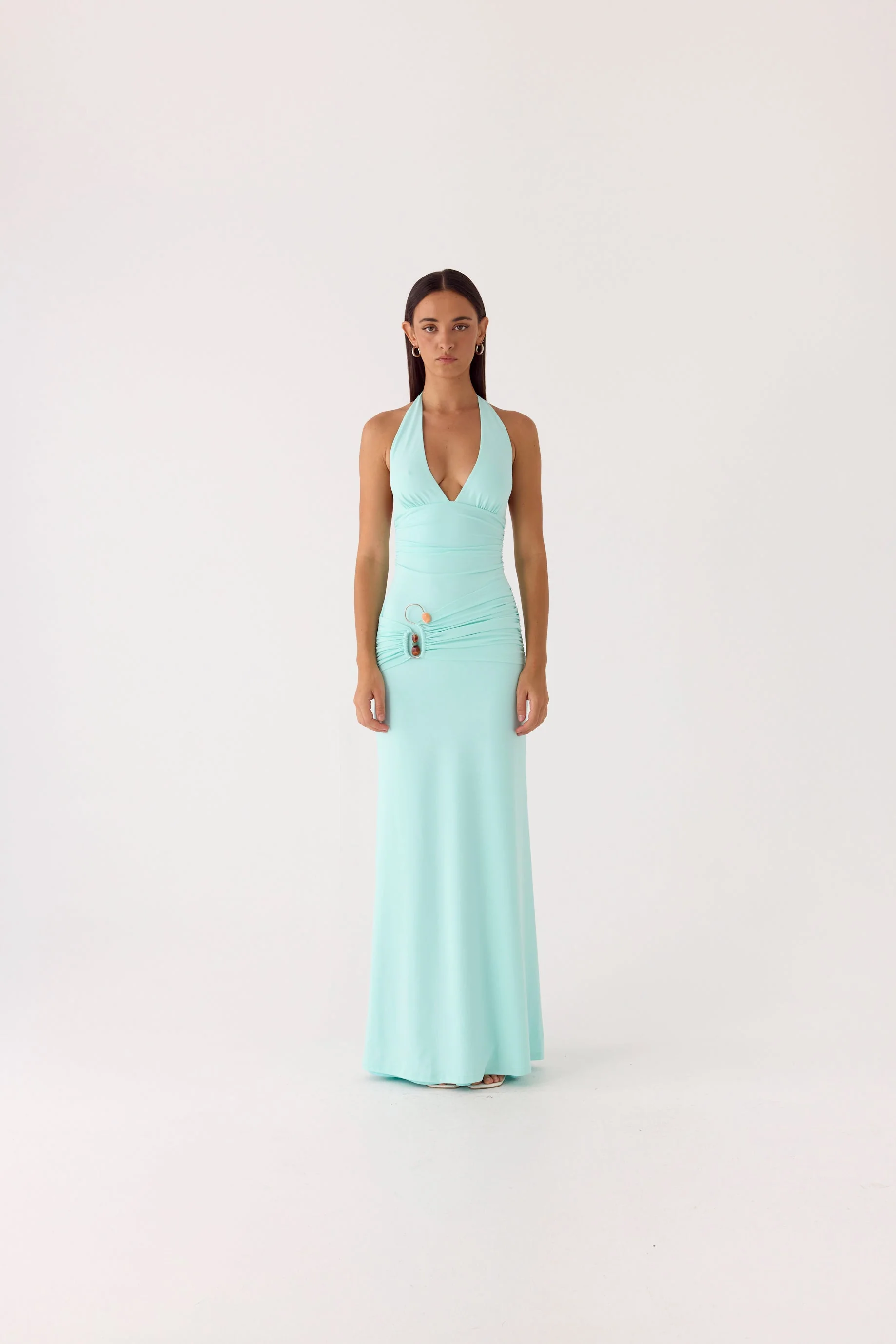 Rhia Halter Maxi Dress - Mint