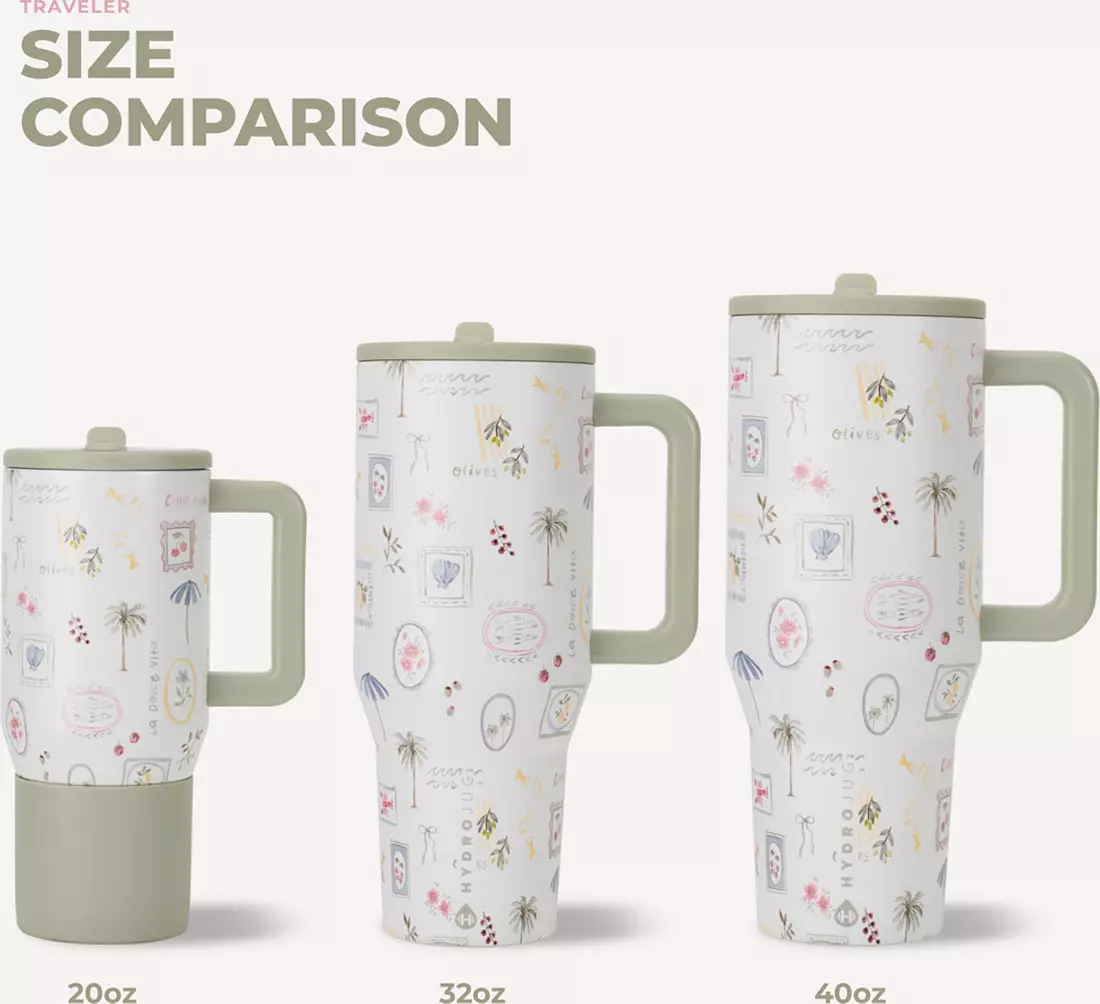 HYDROJUG 40 oz. Traveler Tumbler - Ciao Bella