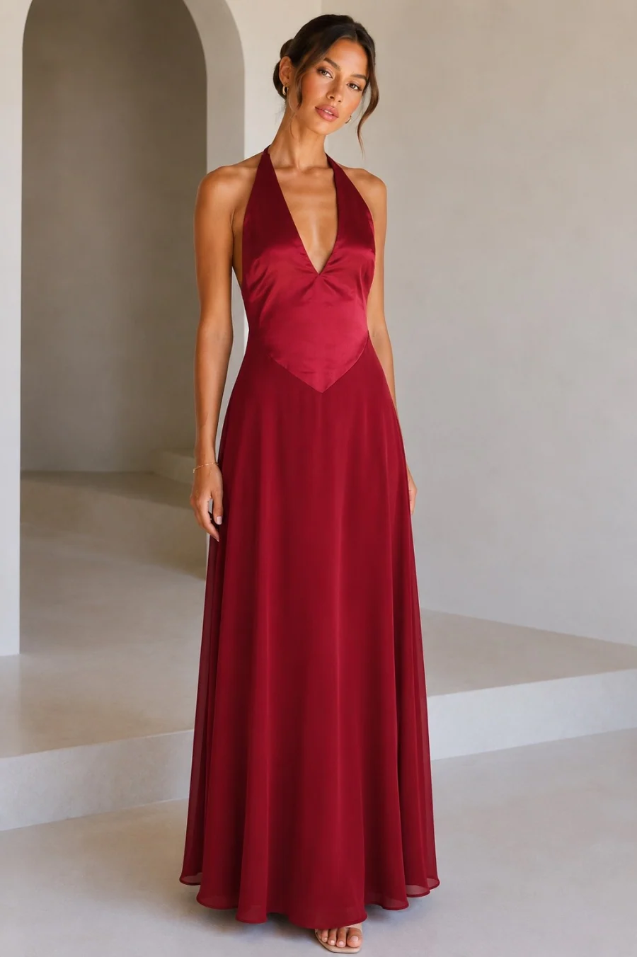 Renata Contrast Maxi Dress
