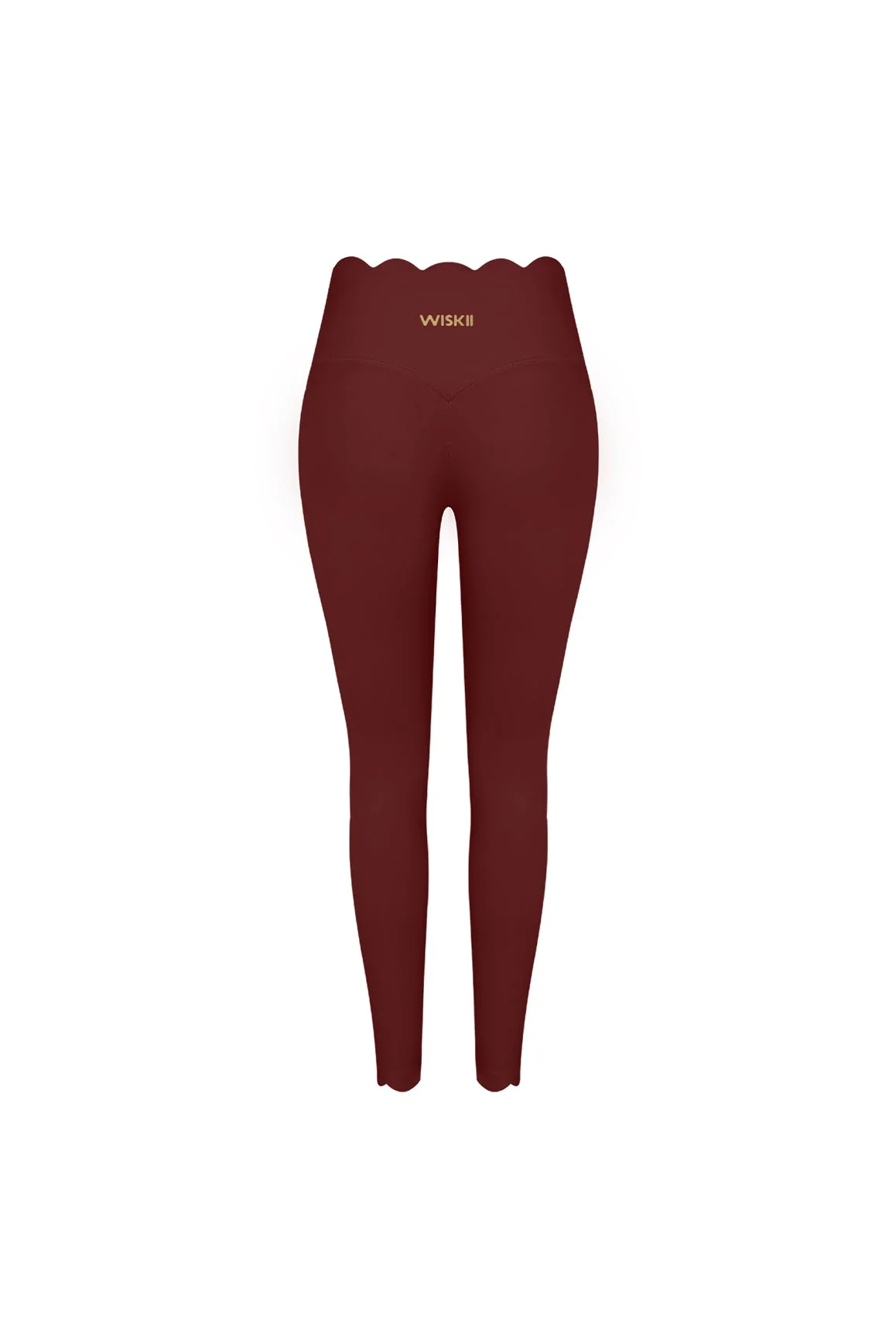 High-Waist Scallop Scrunch Legging