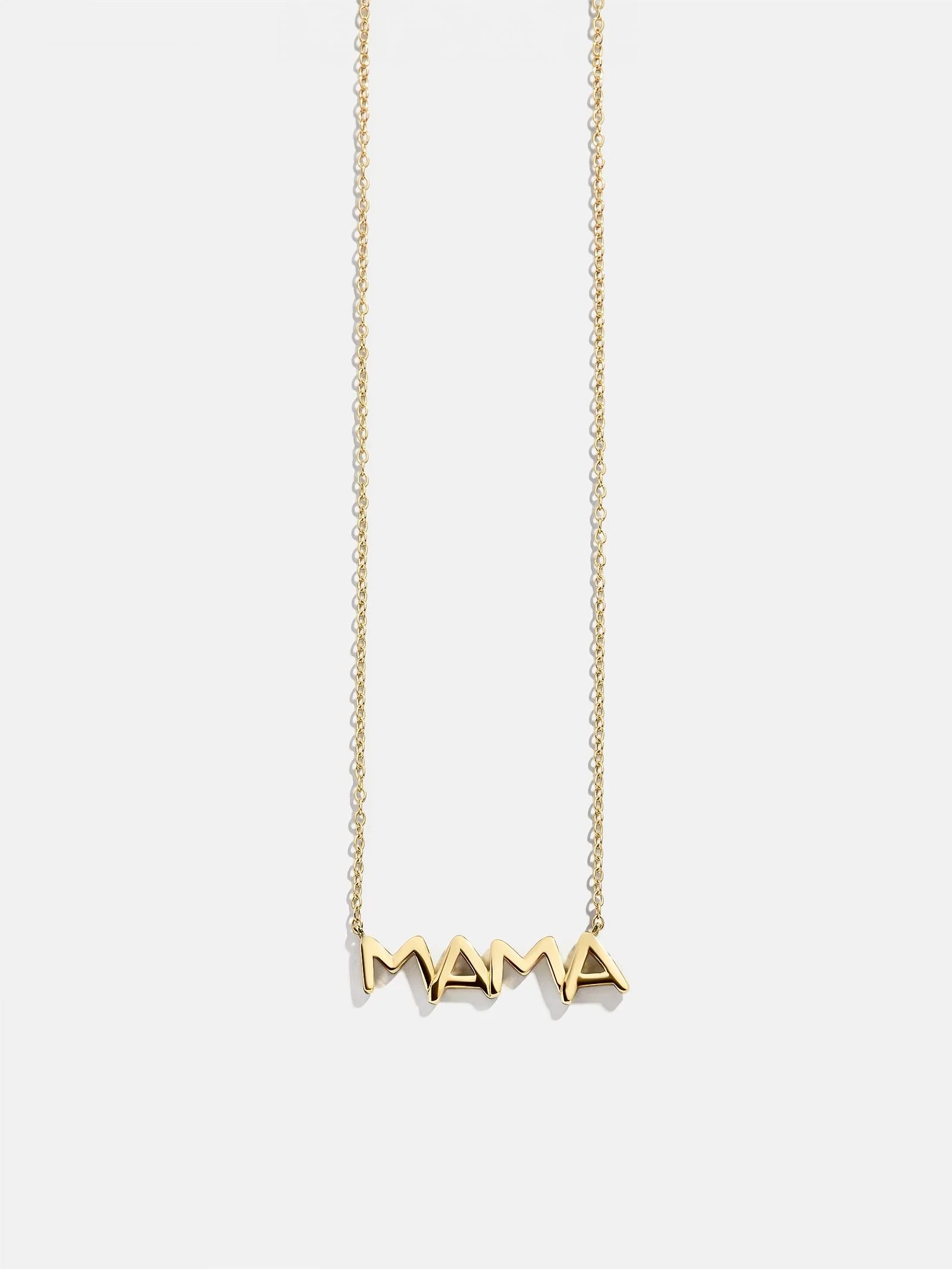 14K Gold Custom Nameplate Necklace - Organic