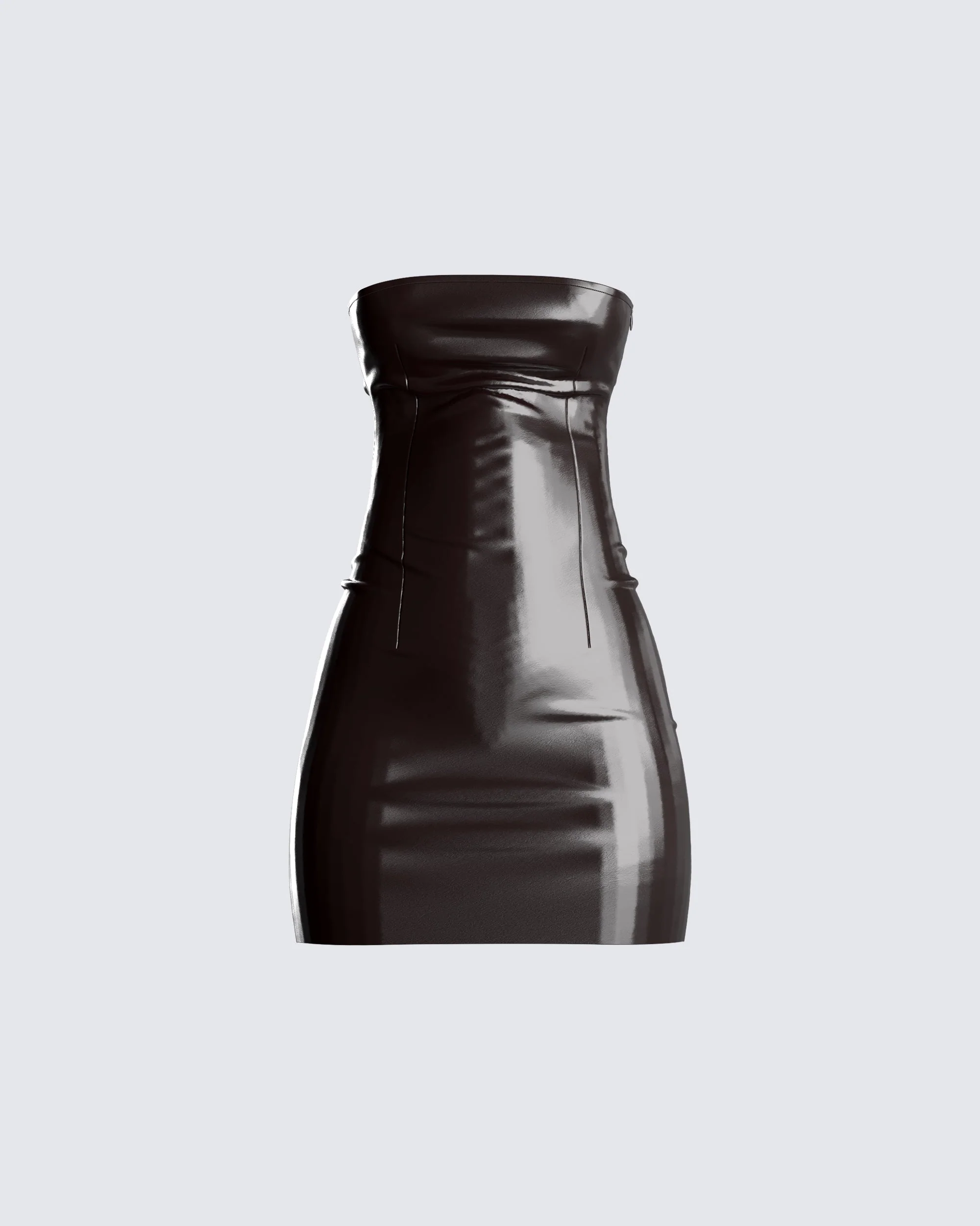 Valerie Brown Vegan Leather Dress