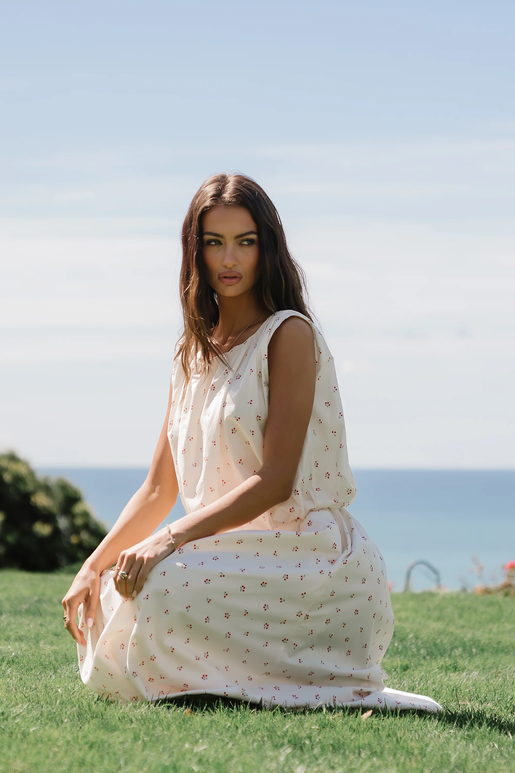 Tyla Cherry Sleeveless Blouse - FINAL SALE