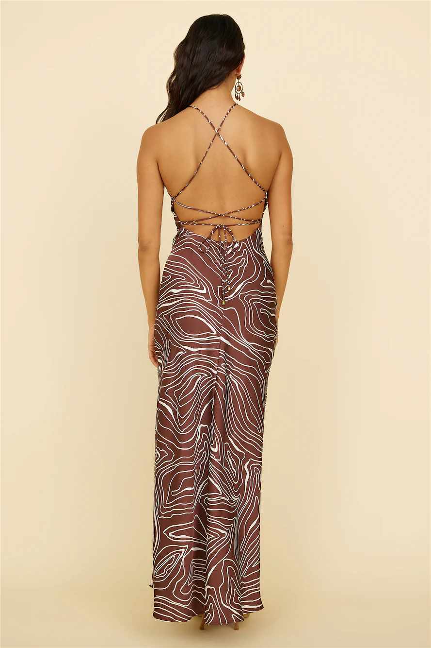 Asking You Maxi Dress Brown