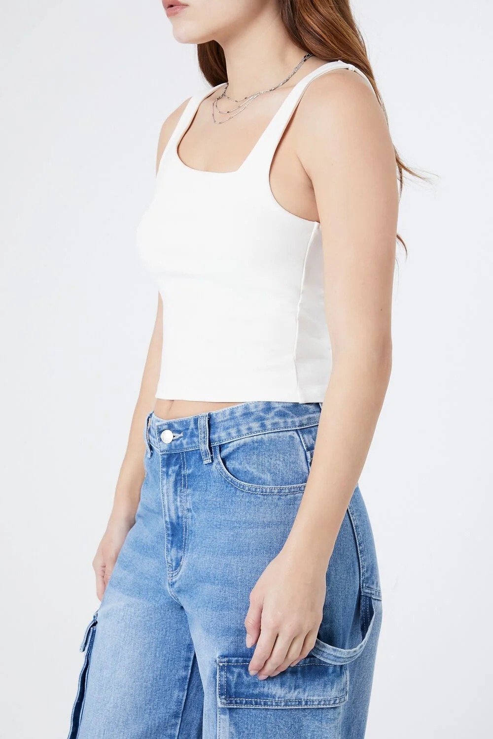 Ribbed Asymmetrical Tank Top