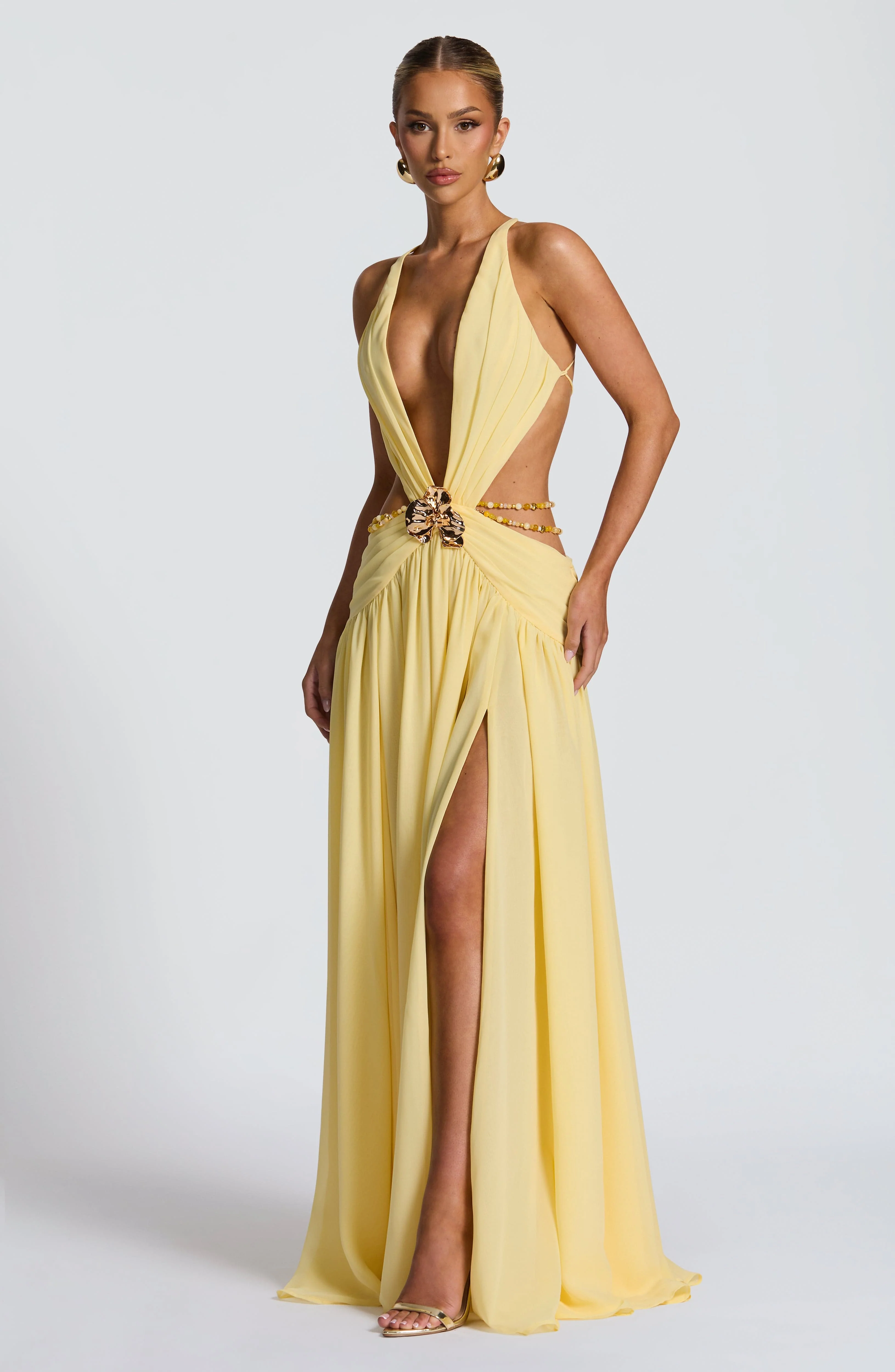 Indianna Maxi Dress - Lemon