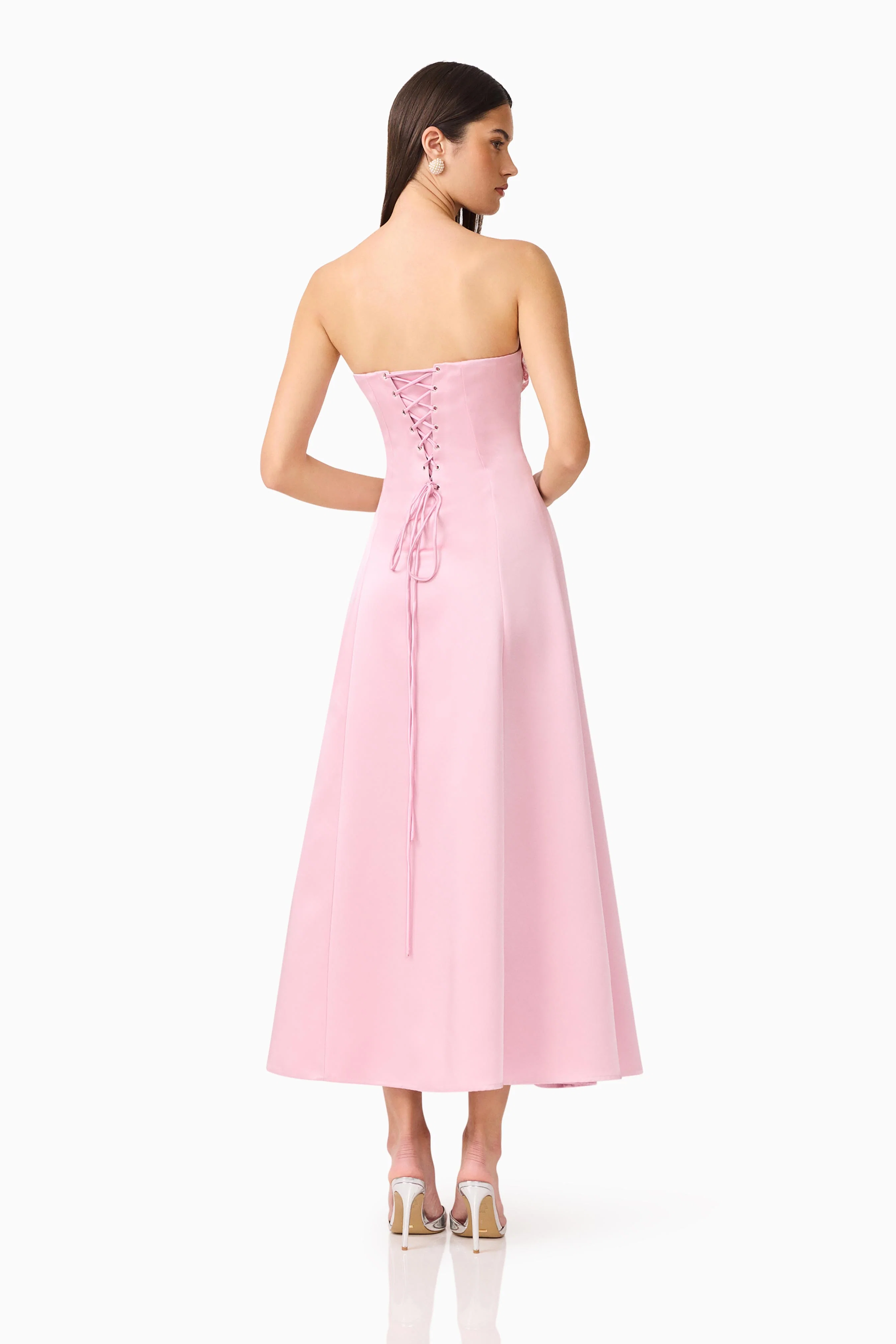 Espera Applique Gown in Rose Pink