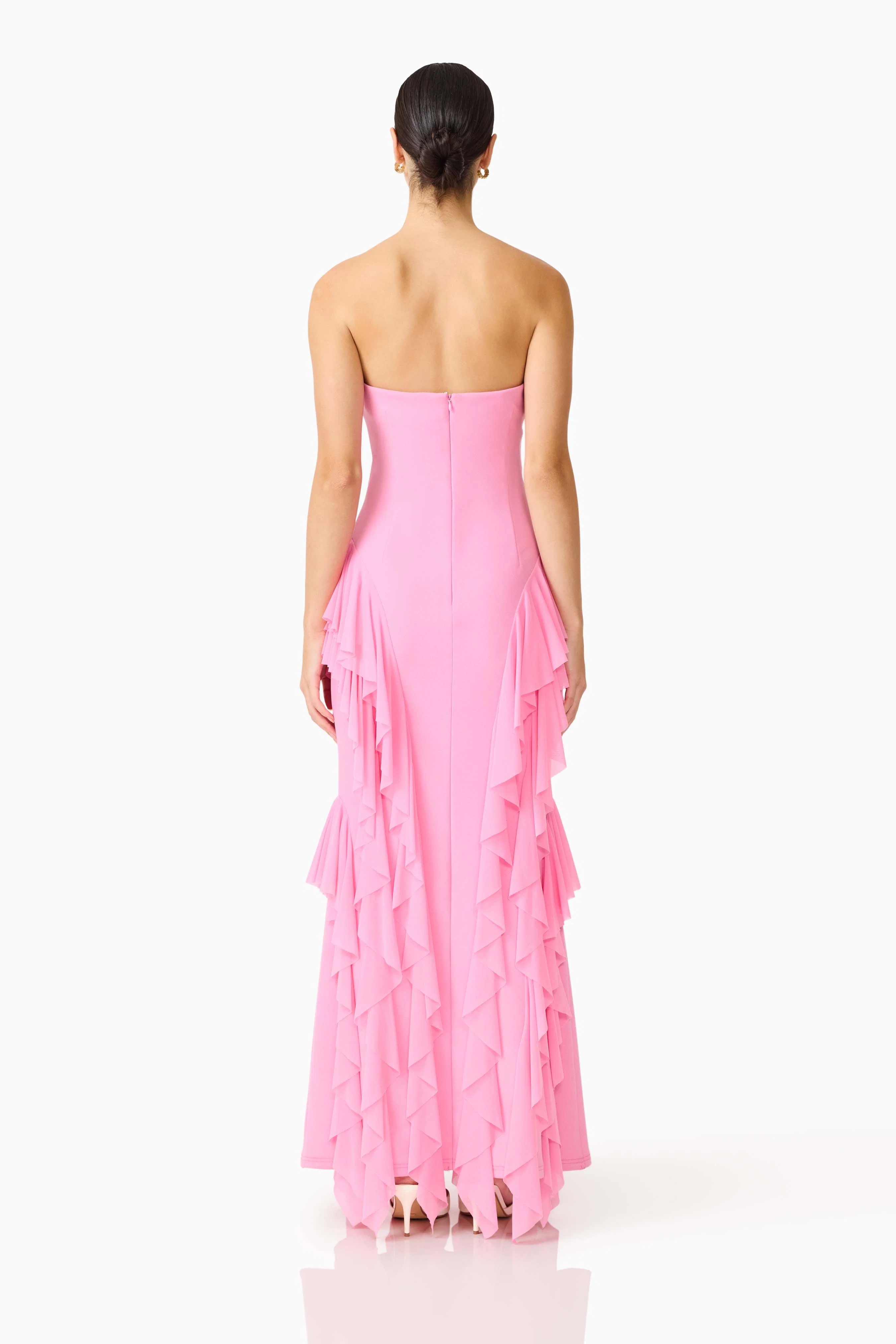 Amelina Strapless Gown in Pink