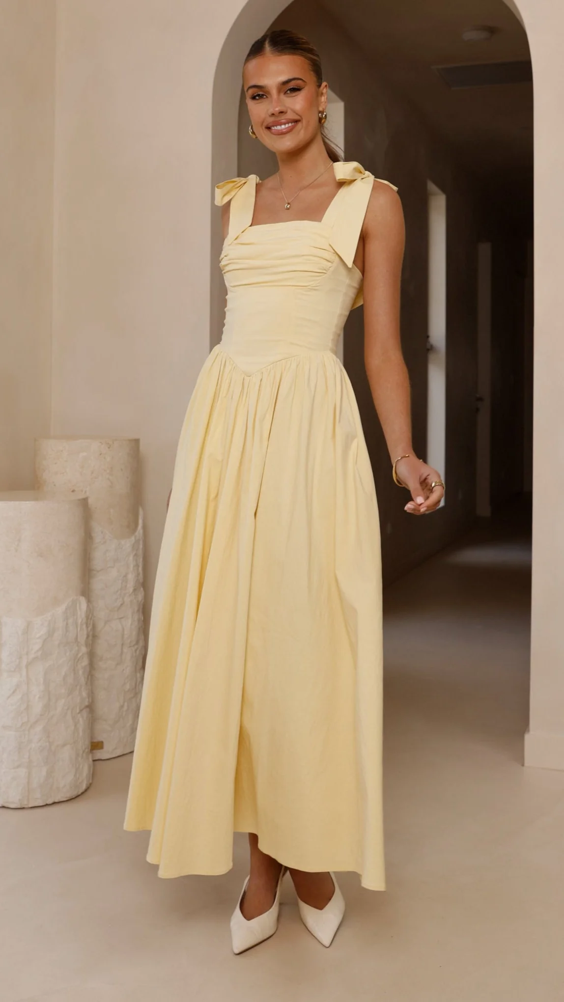 Haisley Maxi Dress - Yellow - luluinthesky