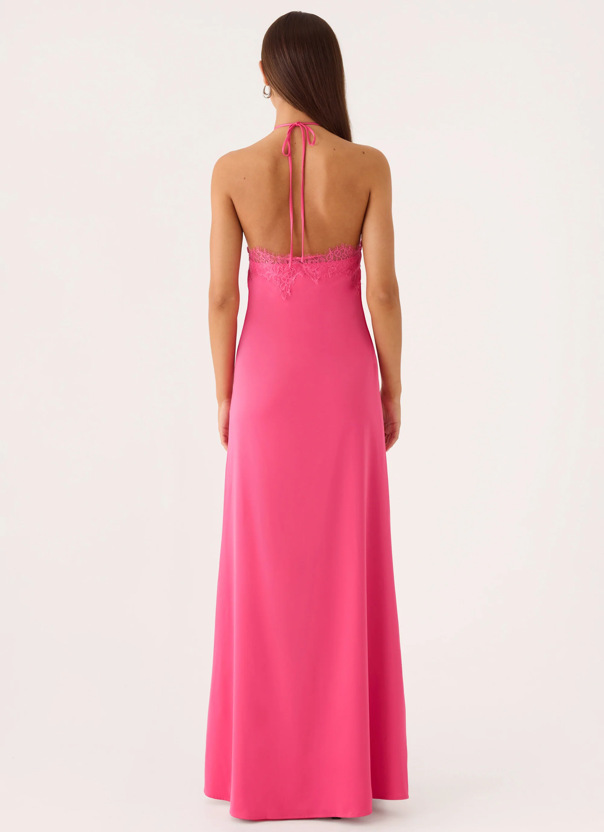 Samaria Halter Maxi Dress - Berry - luluinthesky