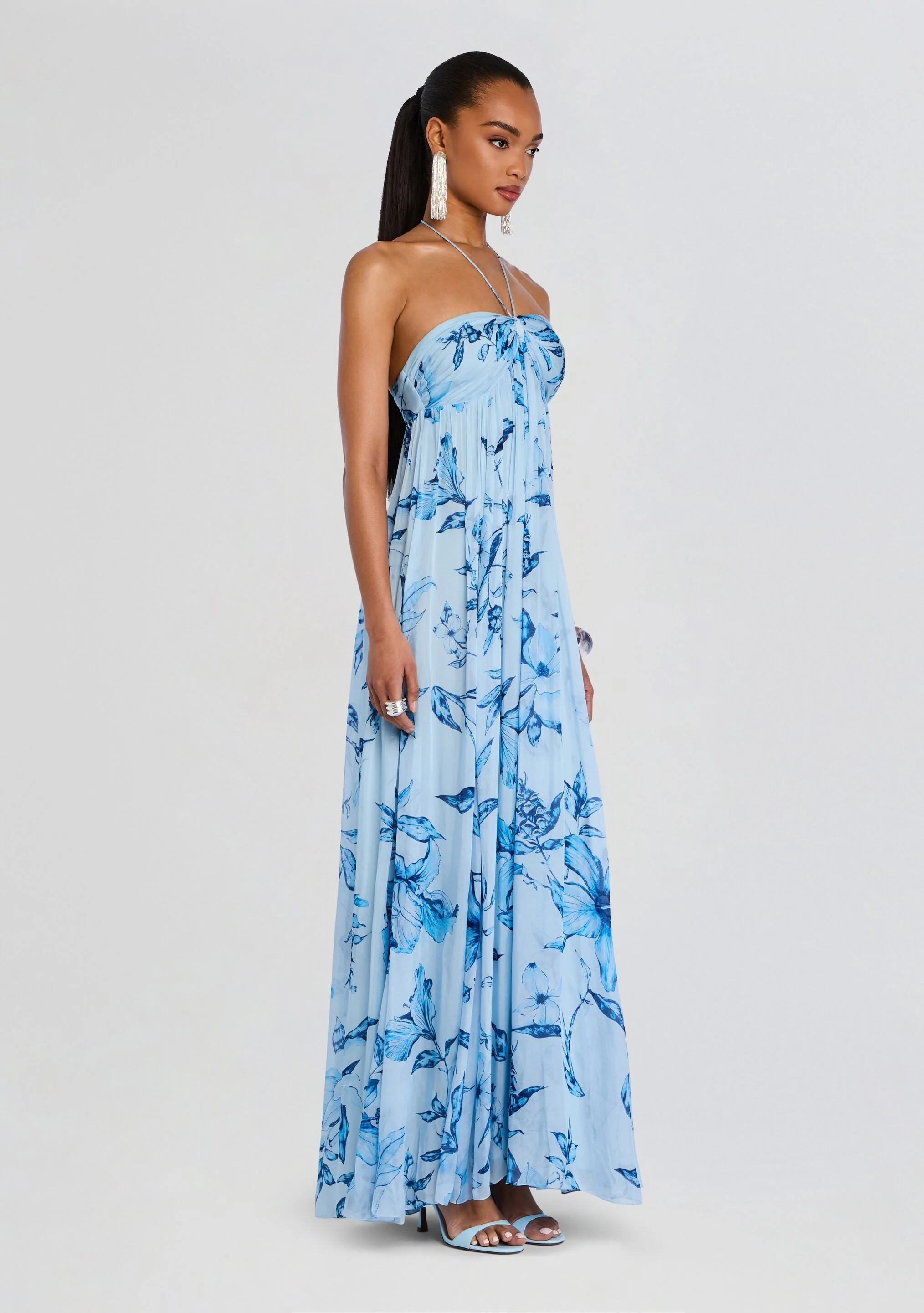 Milo Strapless Flared Dress