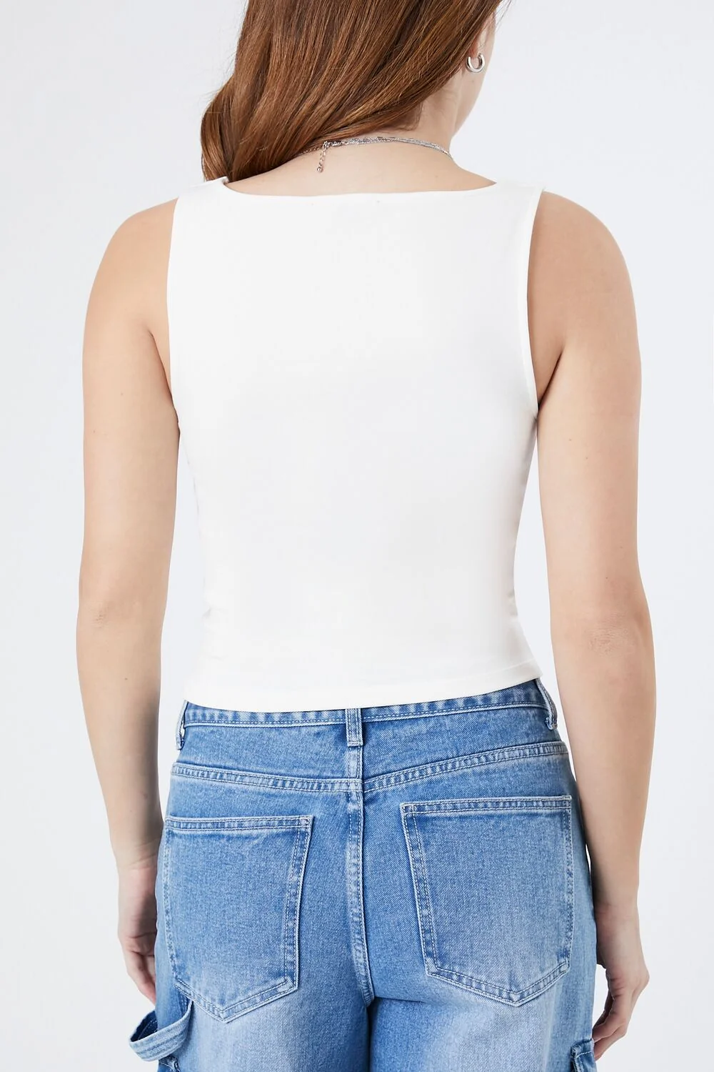 Ribbed Asymmetrical Tank Top