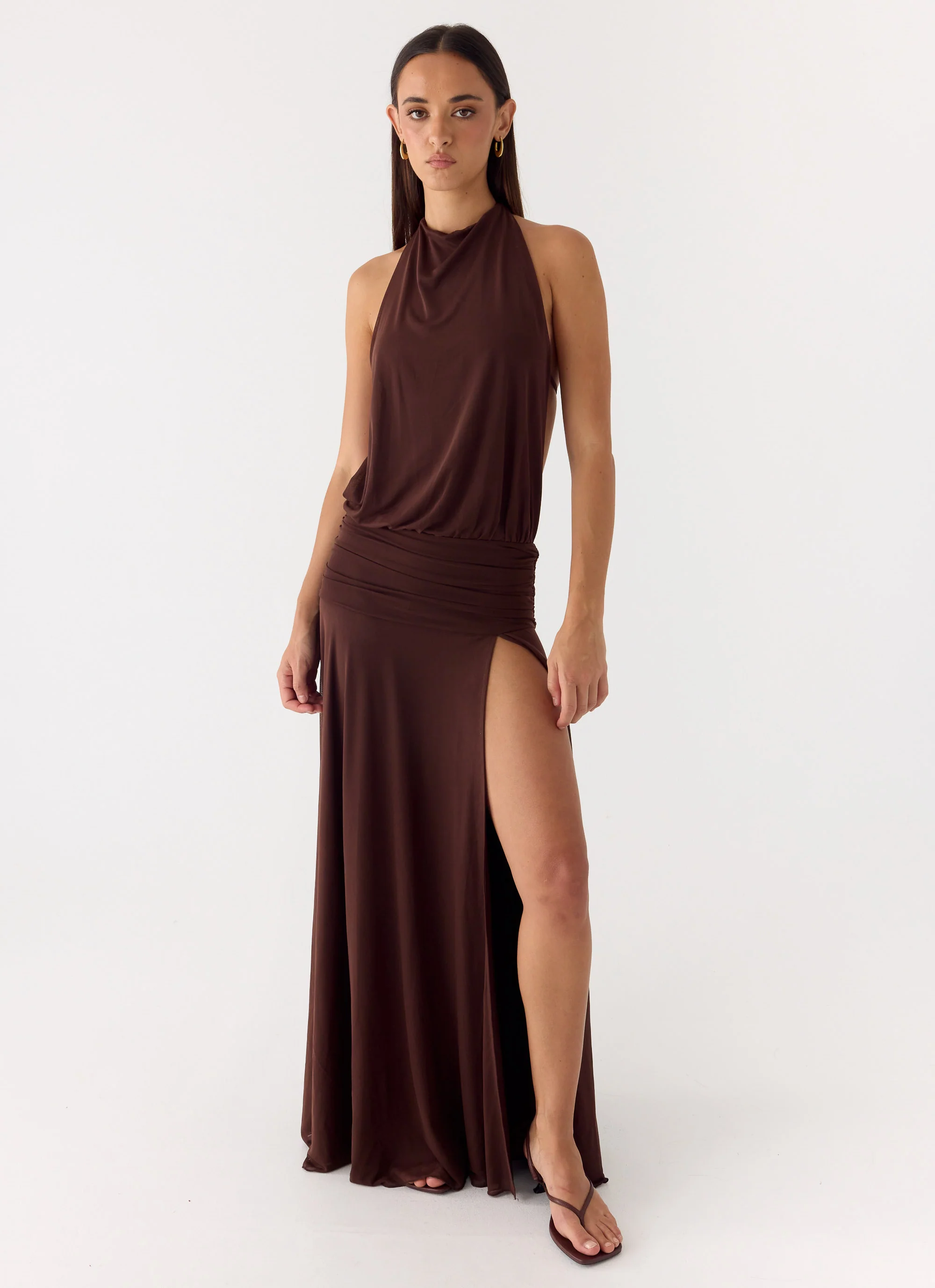 All This Aura Maxi Dress - Chocolate