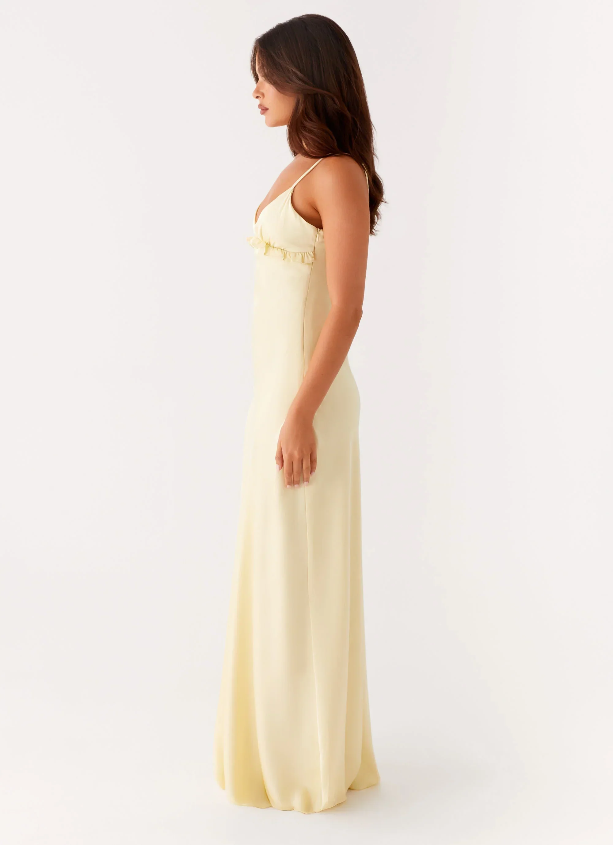 Elona Maxi Dress - Baby Yellow - luluinthesky