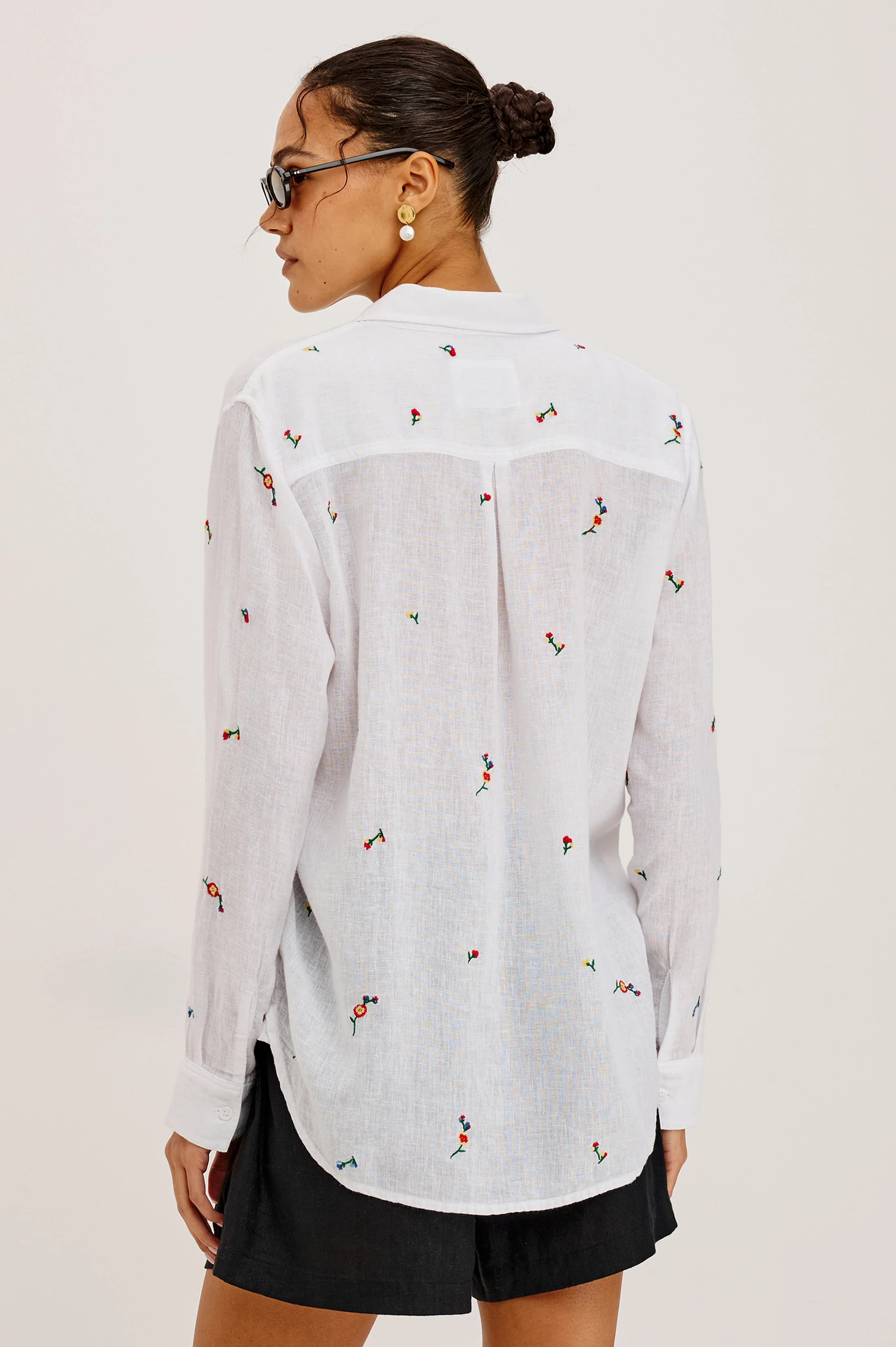 Charli Shirt - Wildflower Embroidery