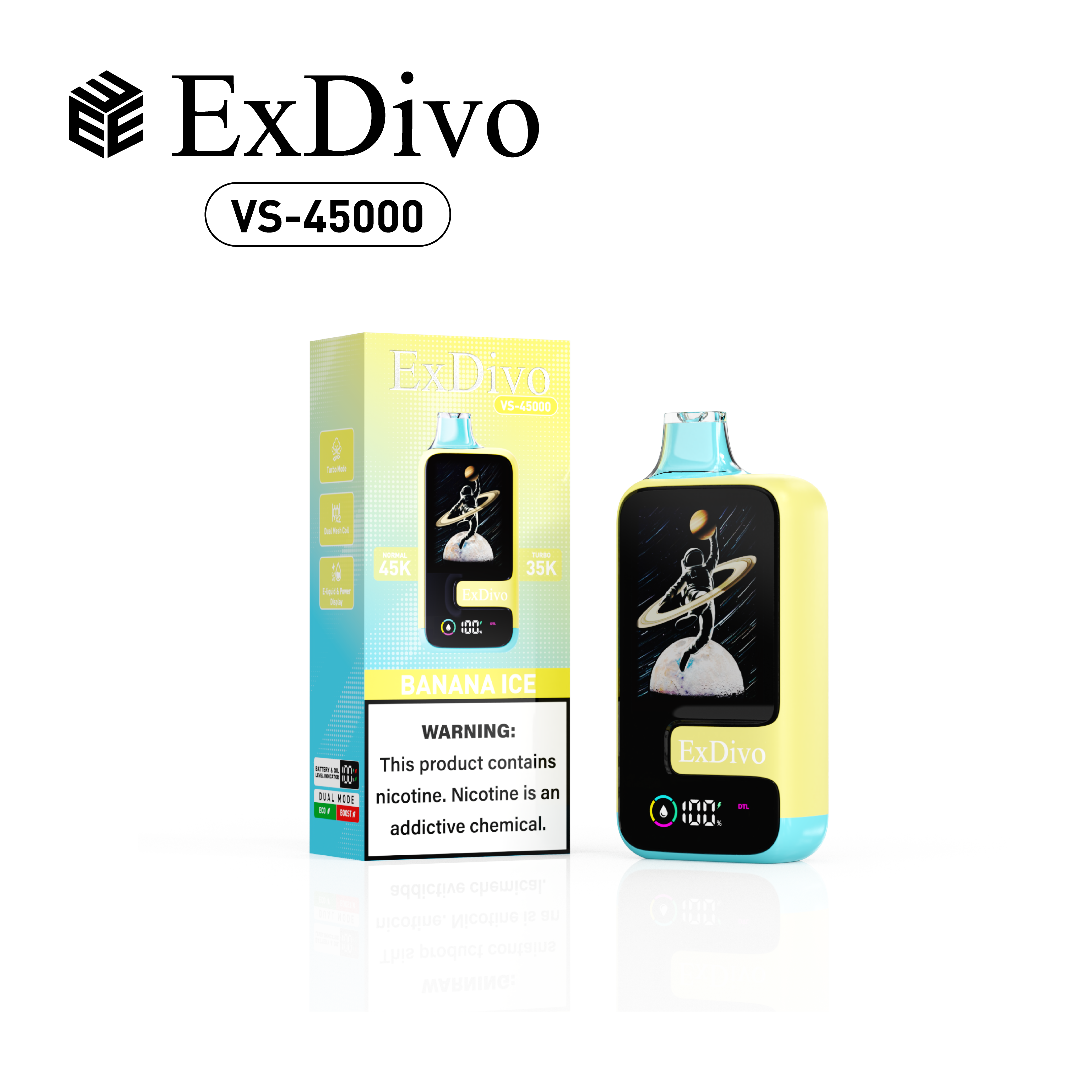 BANANA ICE - ExDivo SPACE 45K Disposable Vape