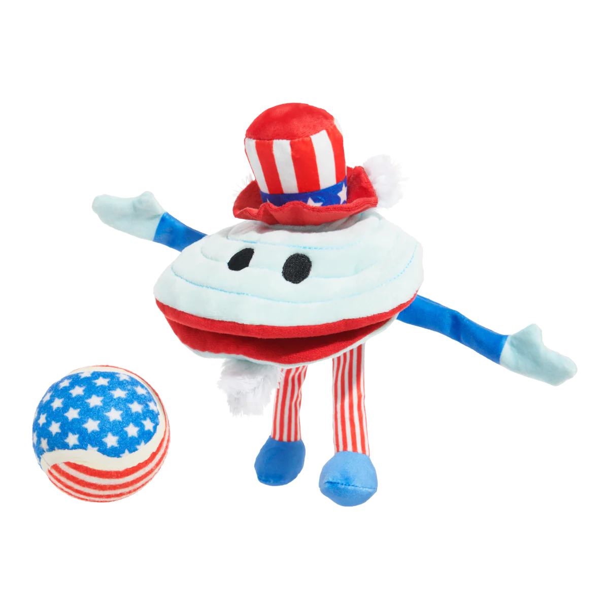 Uncle Clam Plush Multi-Part + Fetch Dog Toy