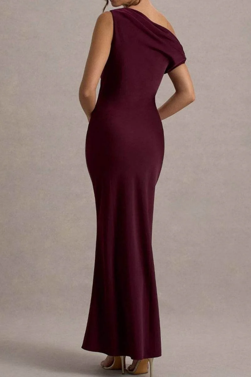 Sheath-Column Maxi Satin Formal Evening Dresses 913210956566